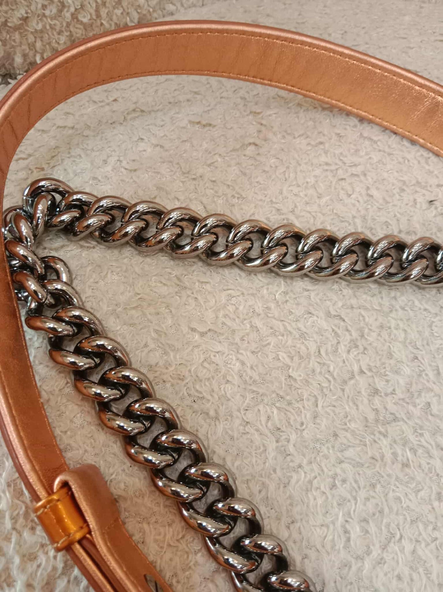 Chanel Quilted Patent Leboy Bronze Series 19