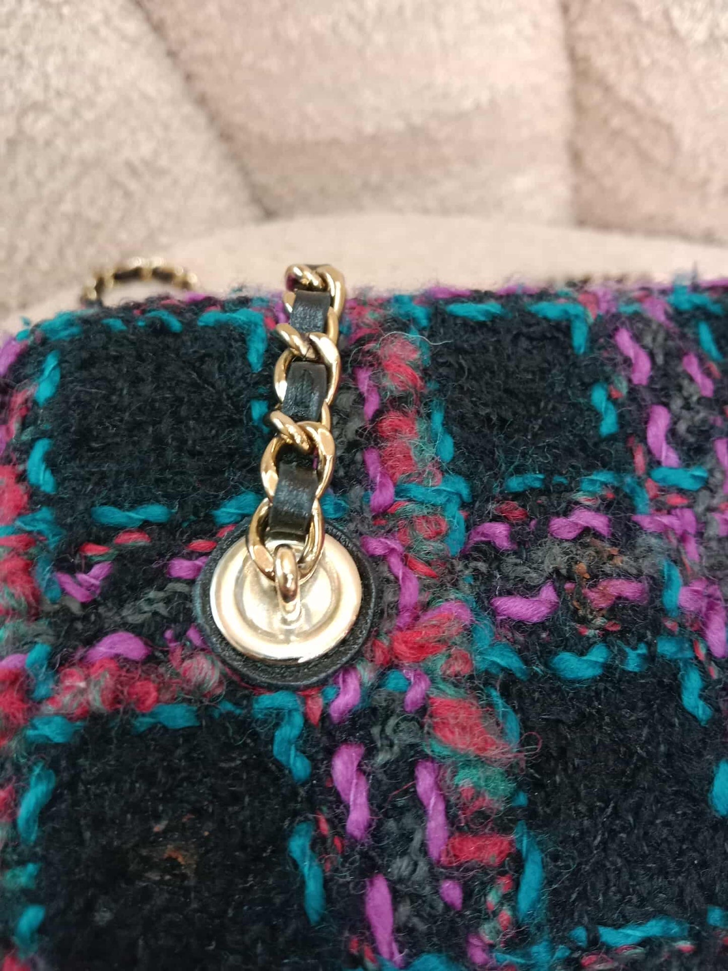 Chanel Tweed Vanity Multicolor Microchipped