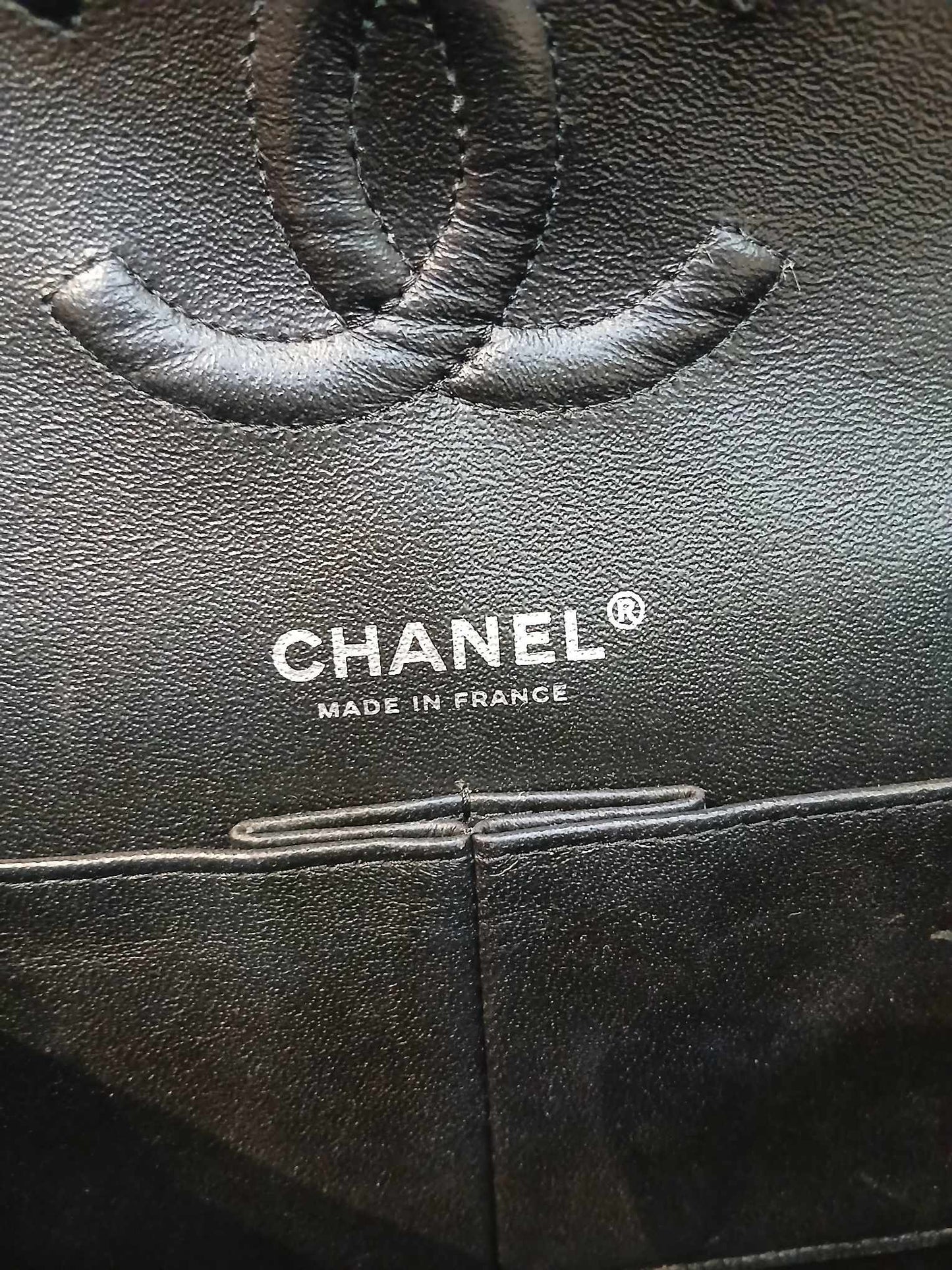 Chanel Classic Quilted Patent Double Flap Bag Black Medium Series 20