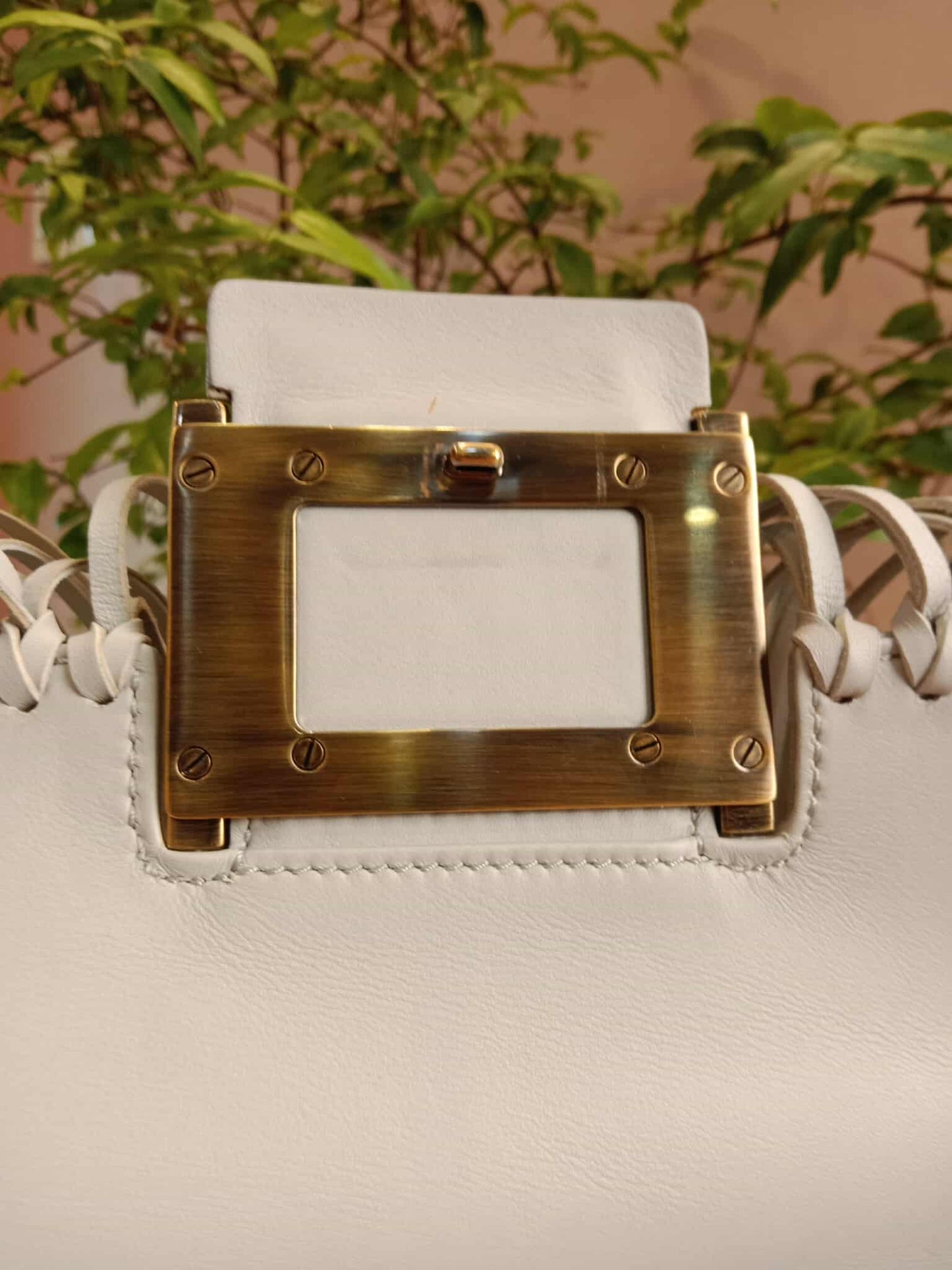 Roger Vivier Gray Frill Bag