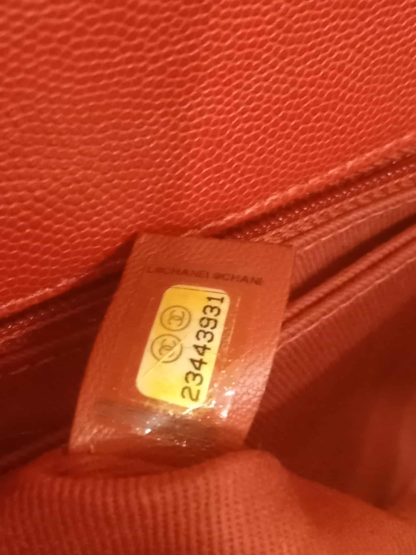 Chanel Cocohandle Caviar Red Small Series 23