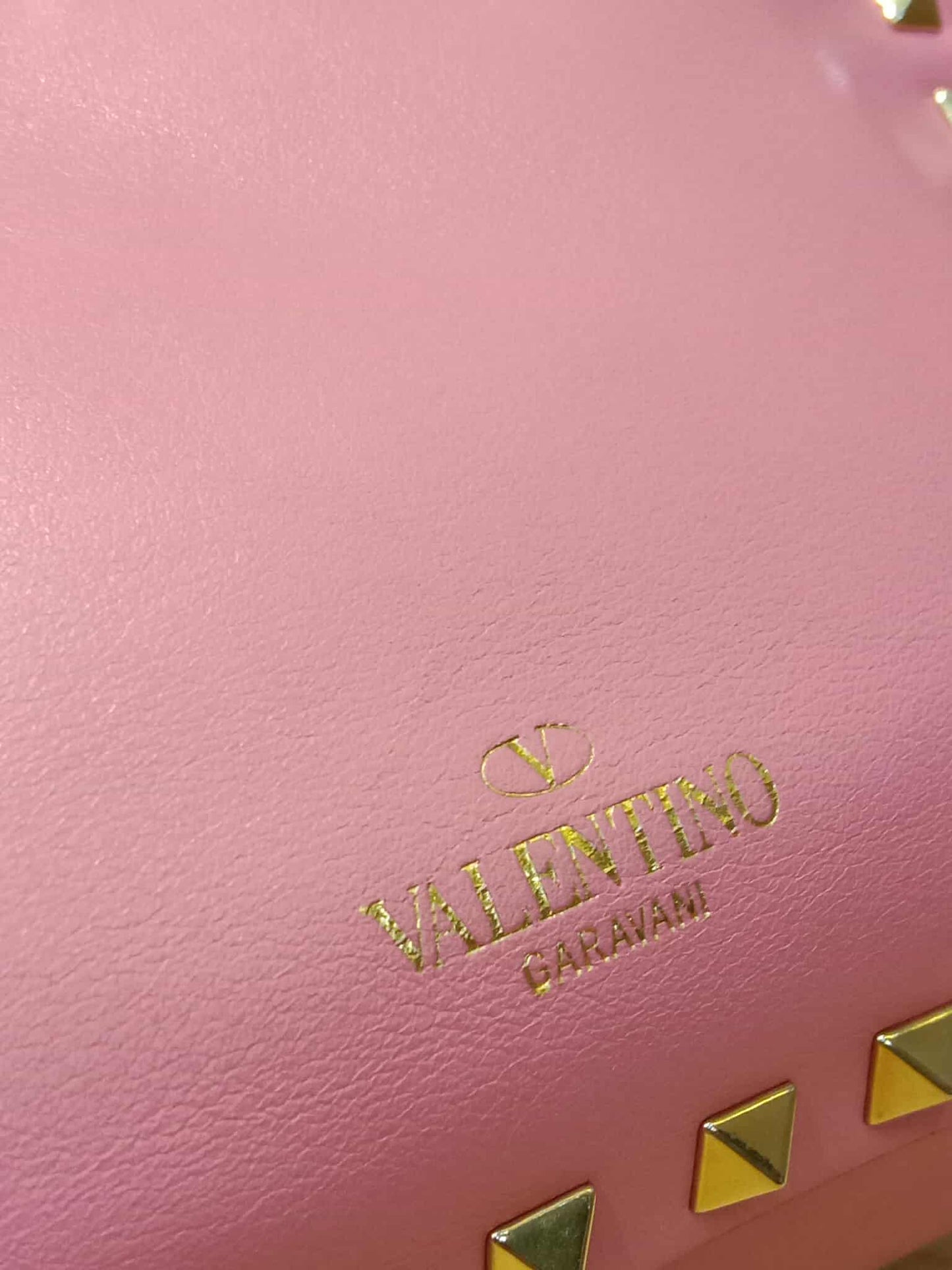 Valentino Rockstud Tote Bag Pink Mini