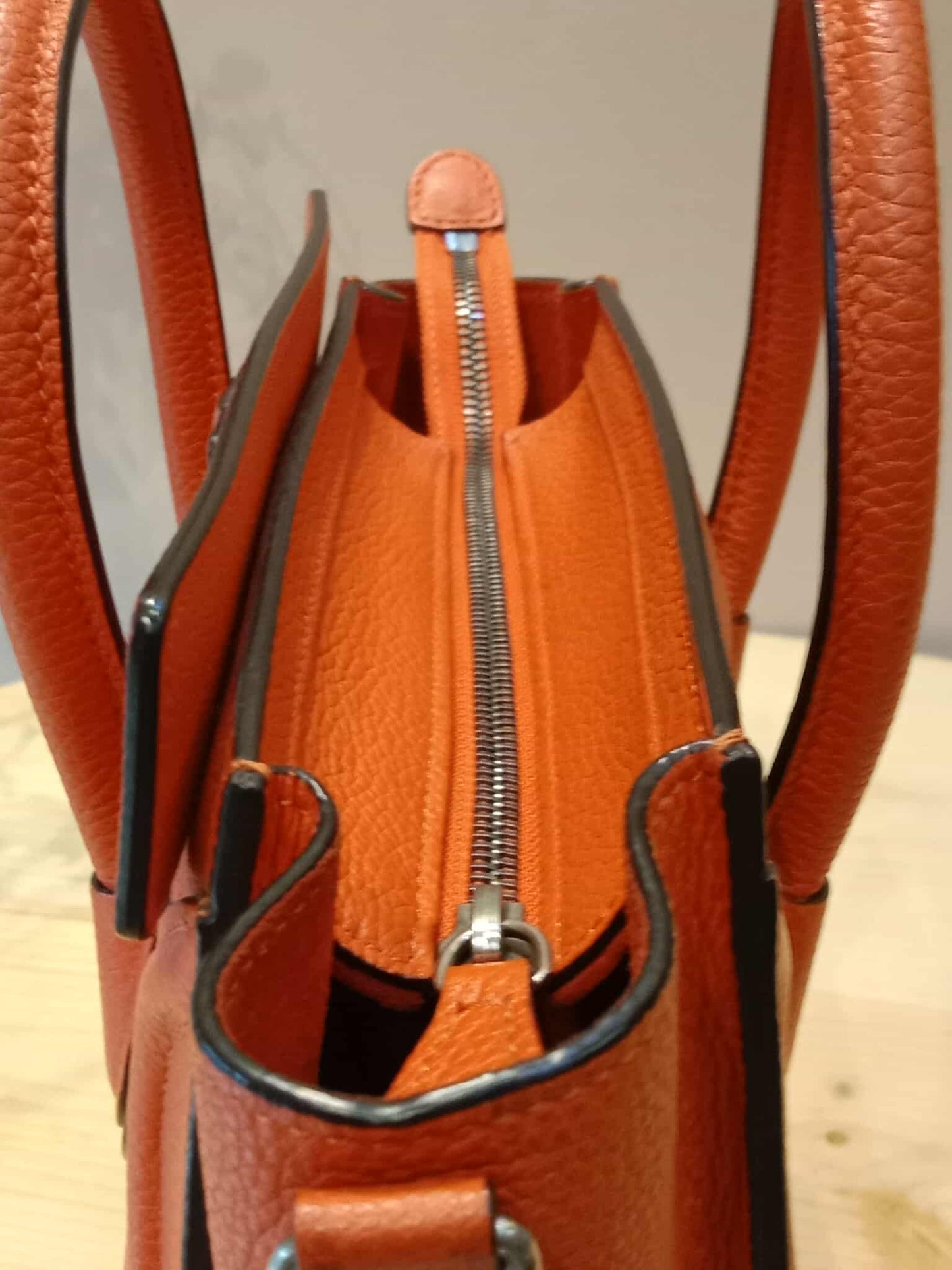 Celine Luggage Nano Red