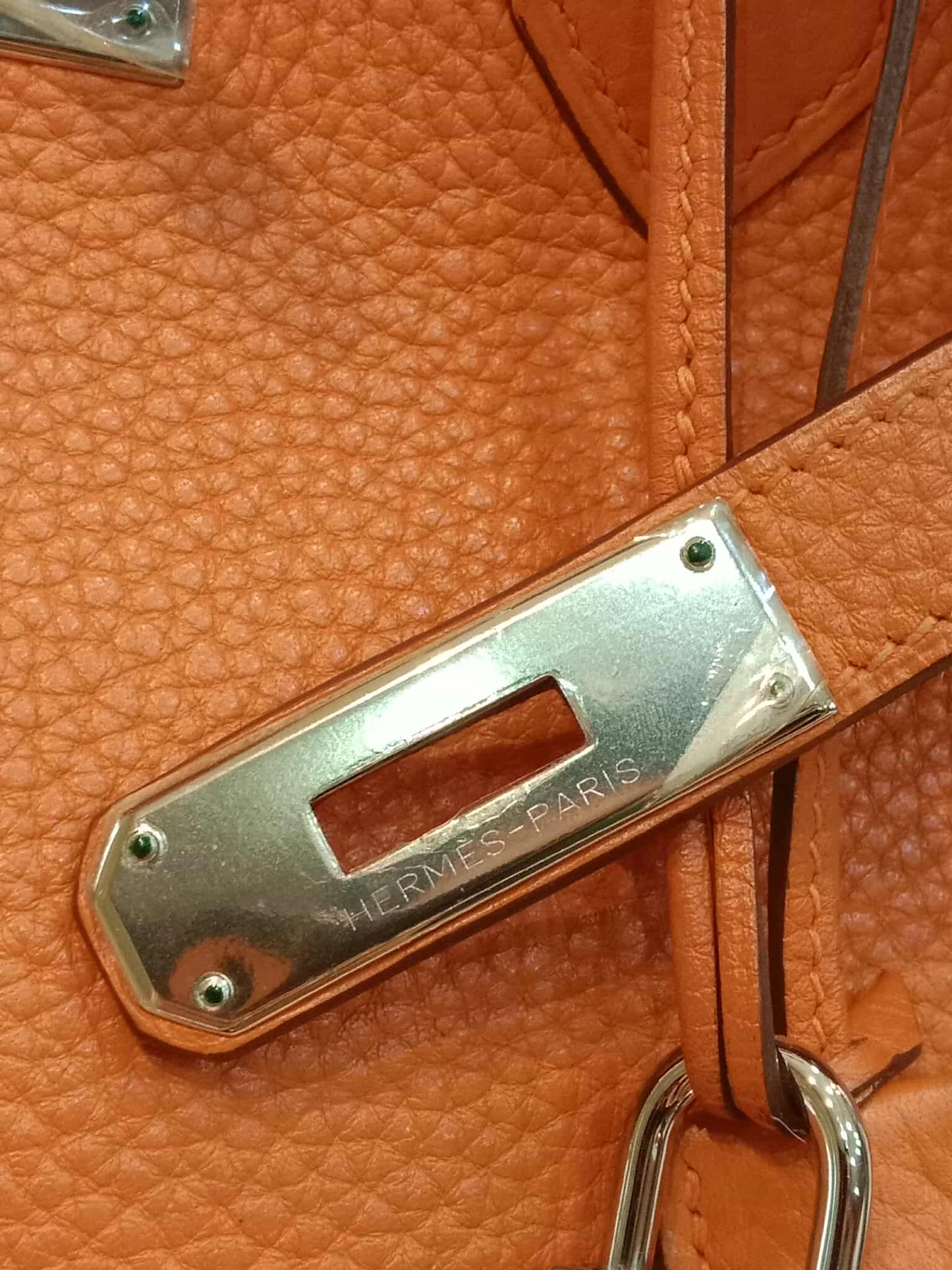 Hermes Birkin 35 Poppy Orange Clemence Stamp L Square 2008