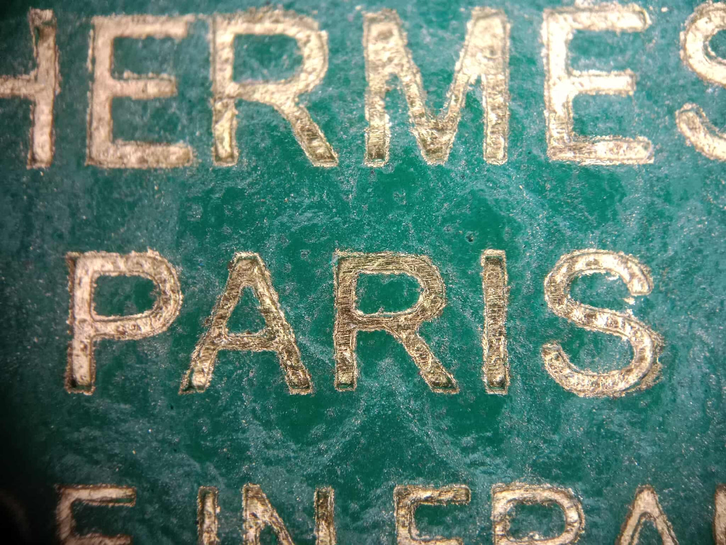 Hermes Constance 18 Green Epsom Stamp C 2018