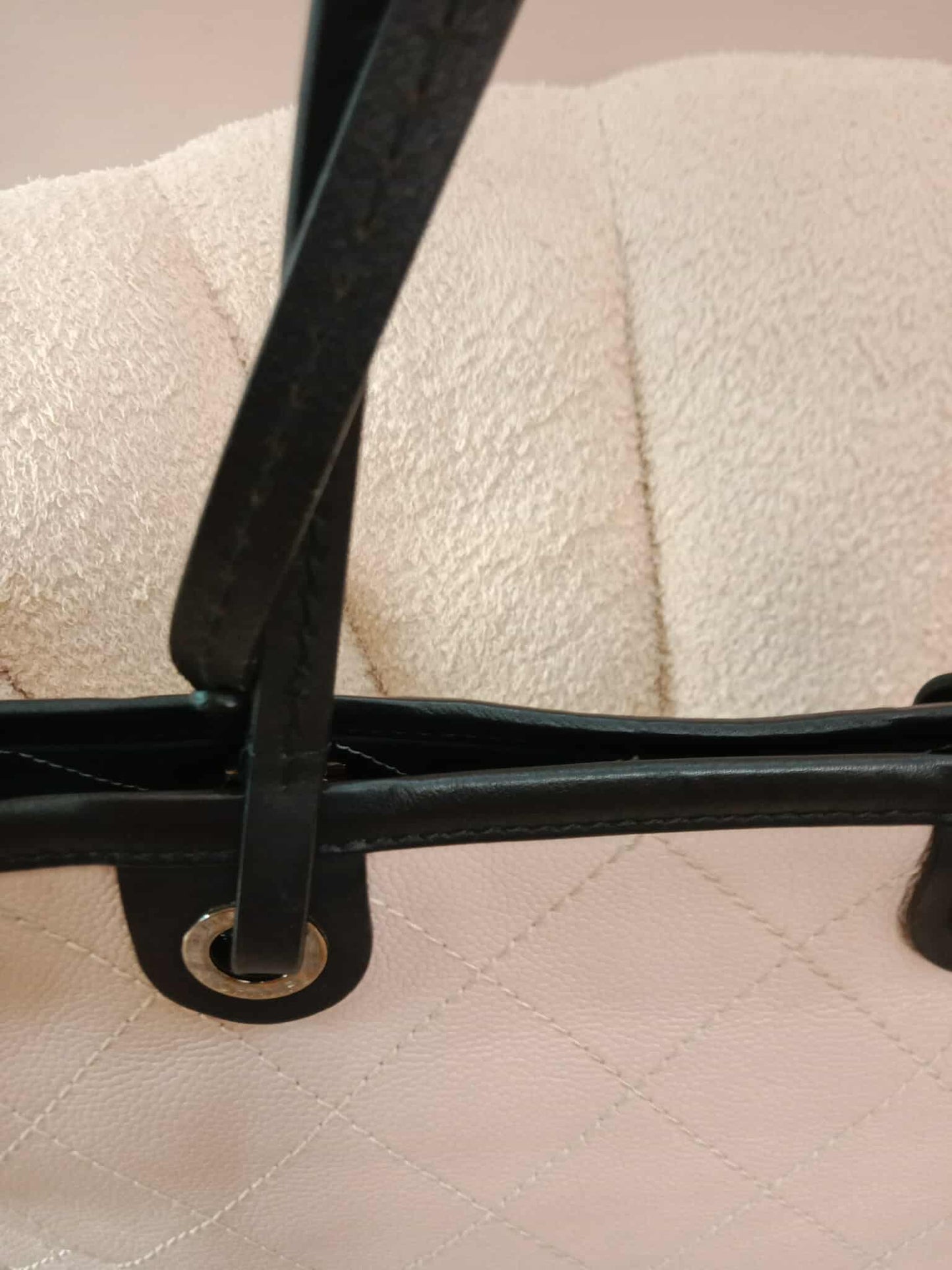 Chanel Shopping Fever Tote Bicolor Pink/Black Caviar Series 19