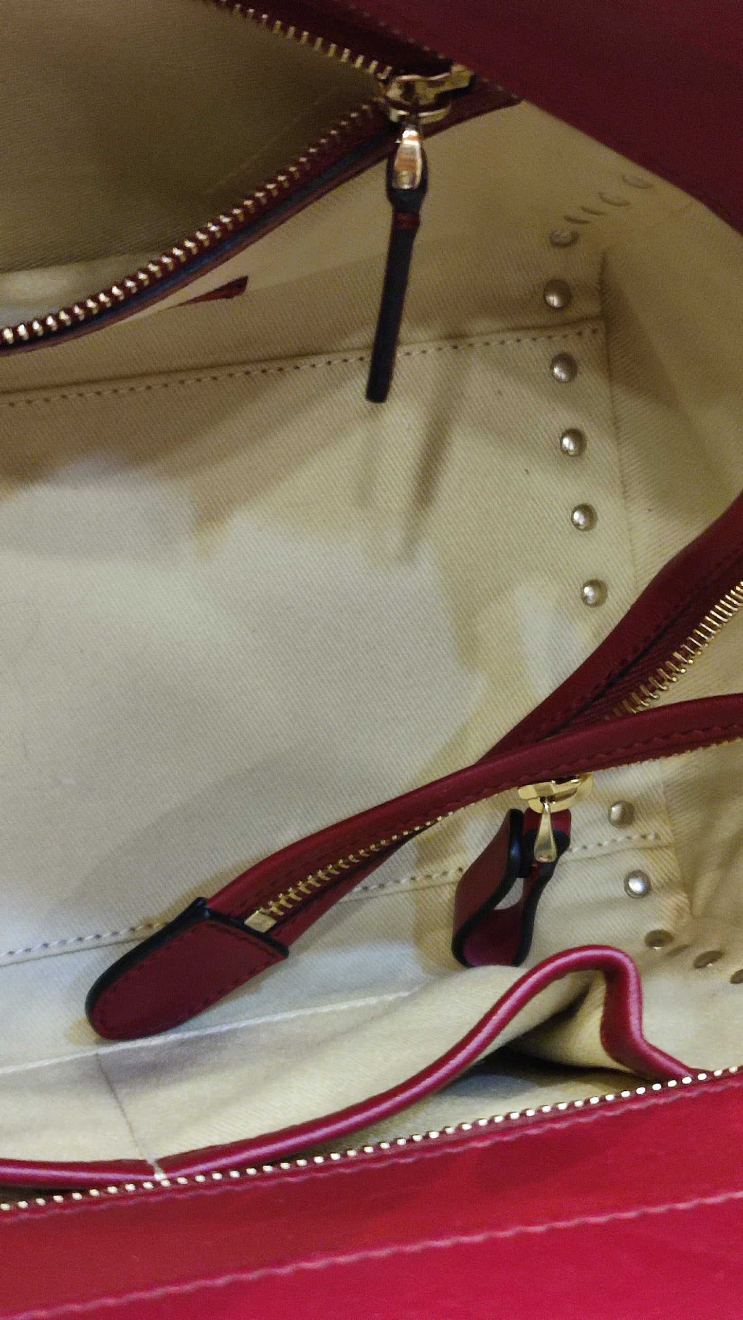Valentino Rockstud Red Tote Bag