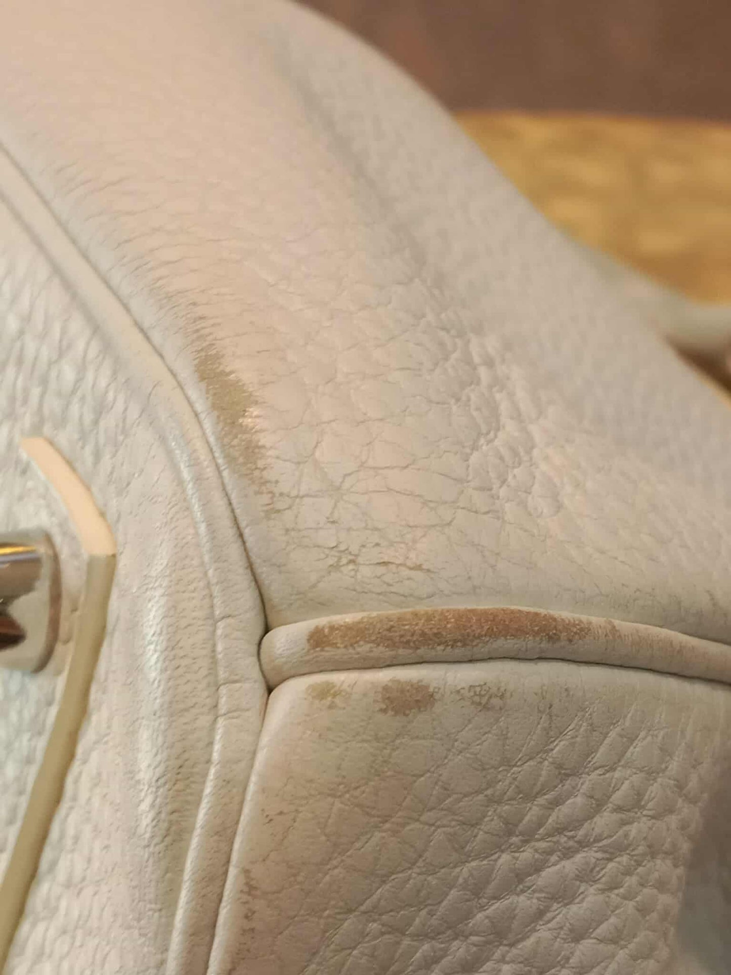 Hermes Birkin 35 White Clemence Stamp N Square 2010