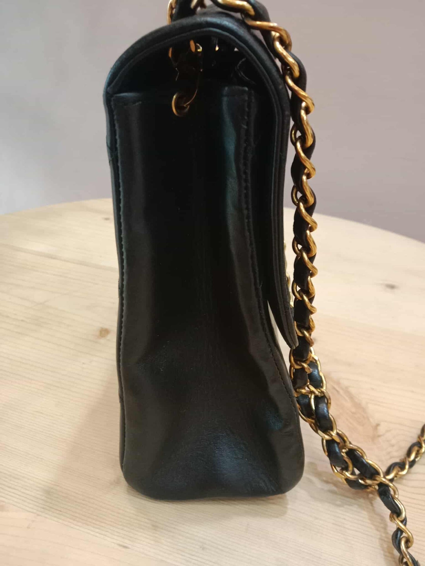 Chanel Vintage Lambskin Flap Black Series 3