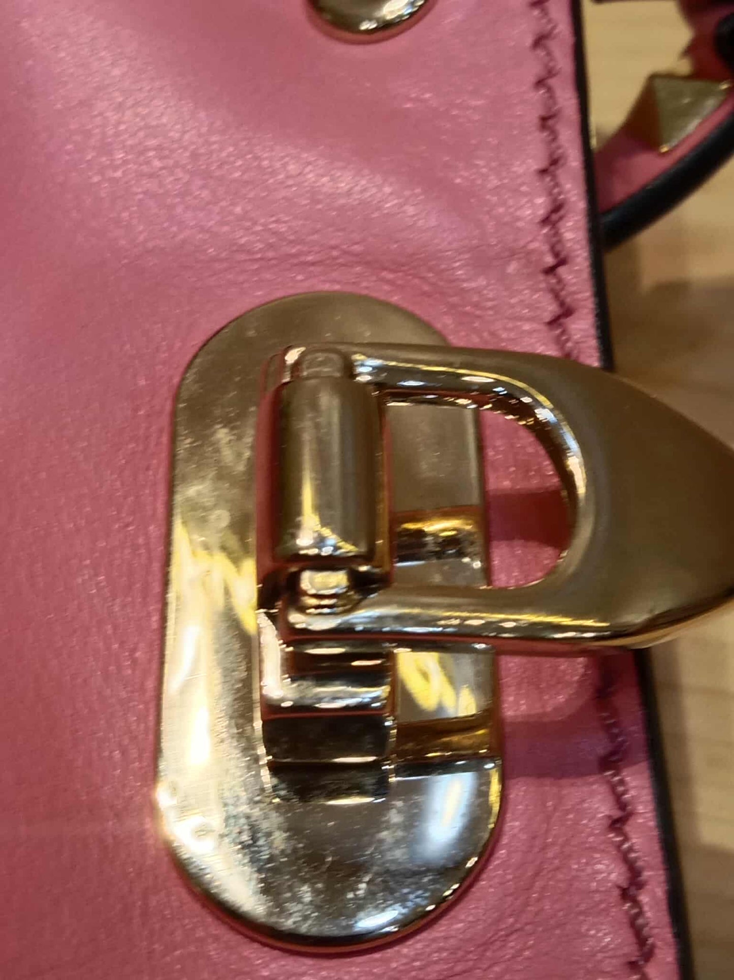 Valentino Rockstud Tote Bag Pink Mini