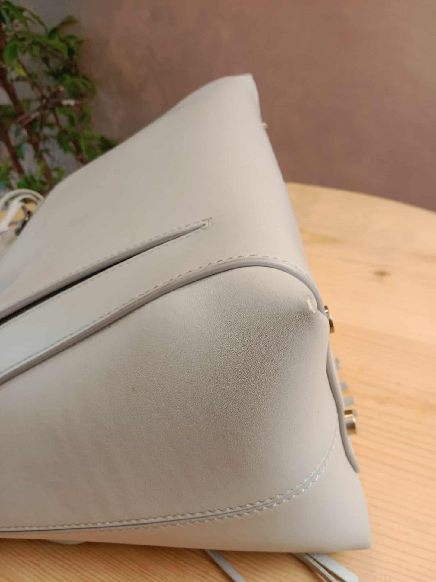 Roger Vivier Gray Frill Bag