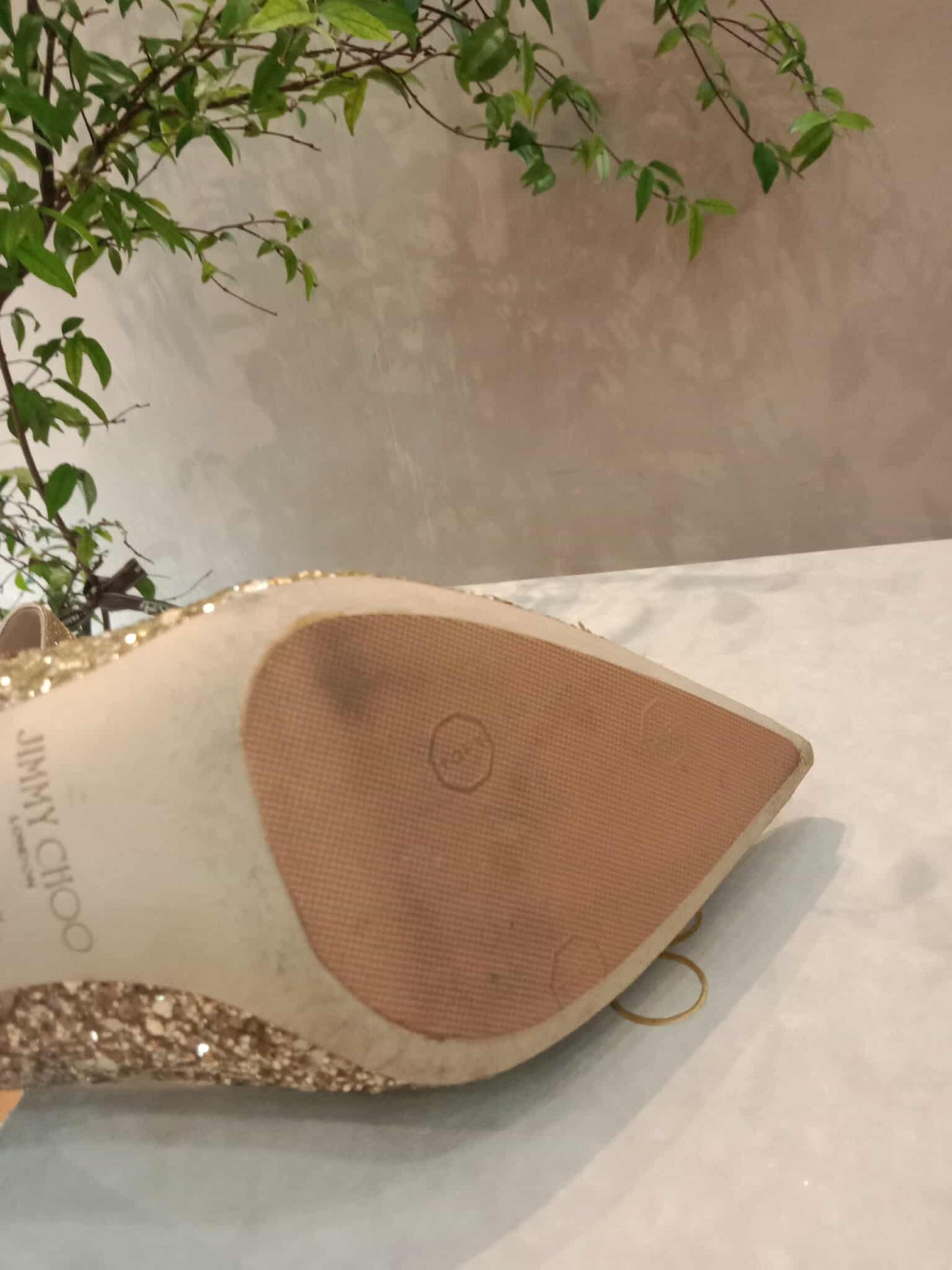 Jimmy Choo Gold Heels Size 35.5
