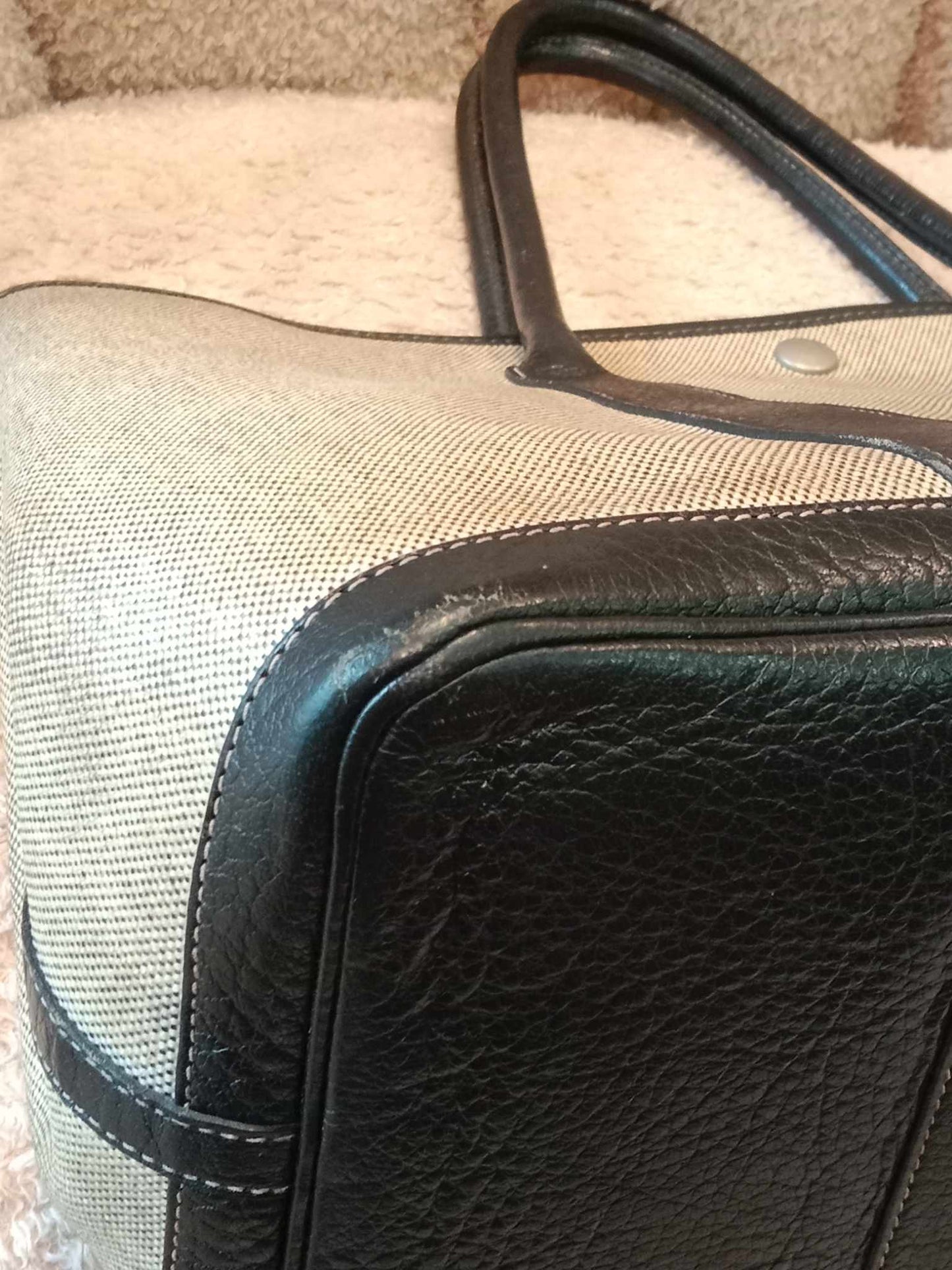 Hermes GPT 36 Canvas Beige/Brown Stamp F Square 2002