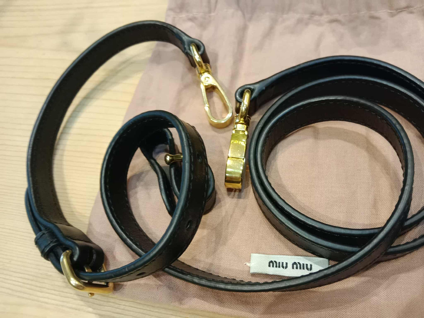 Miu Miu Arcadie Regular Black Bag
