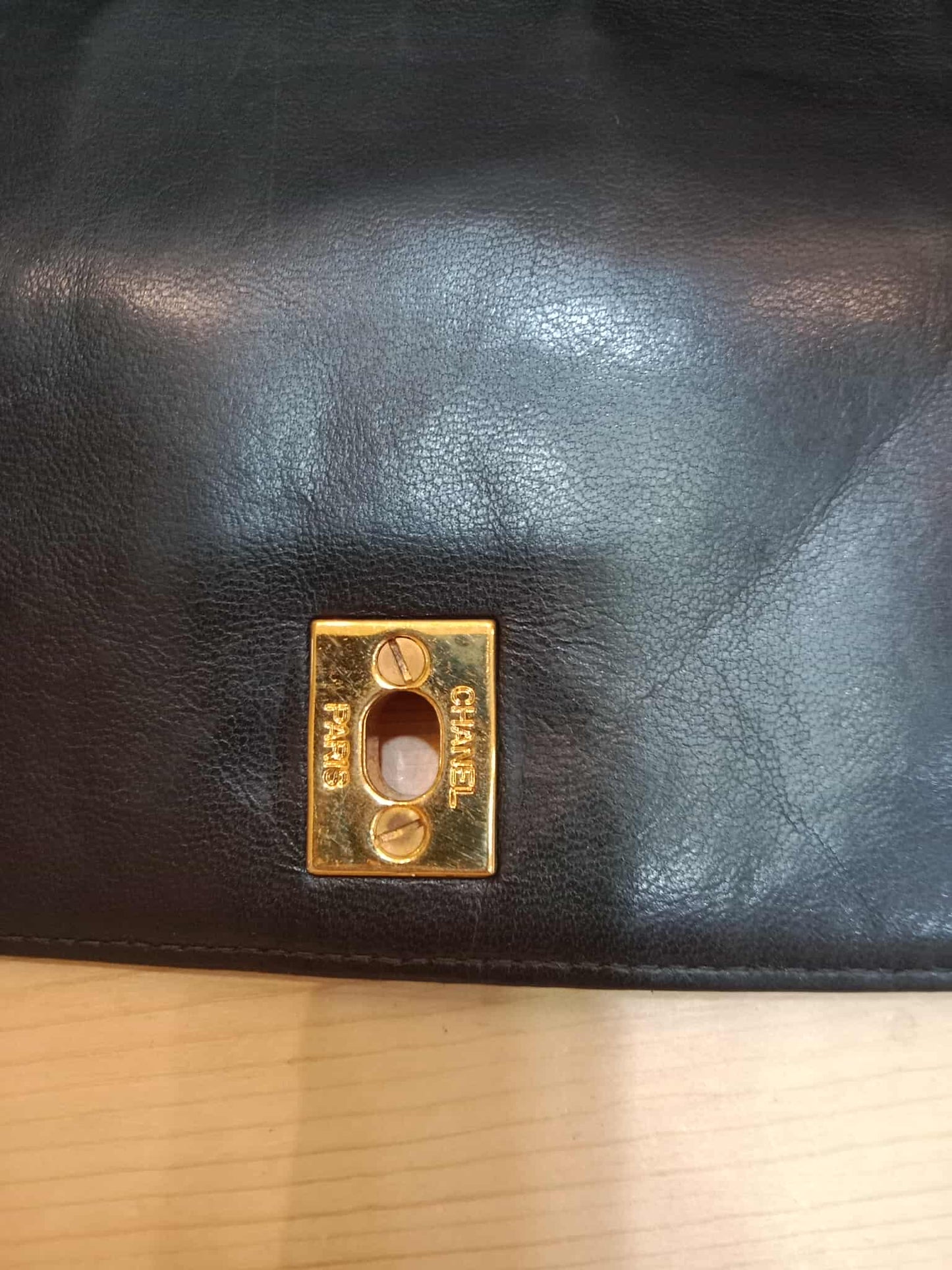 Chanel Vintage Lambskin Flap Black Series 3