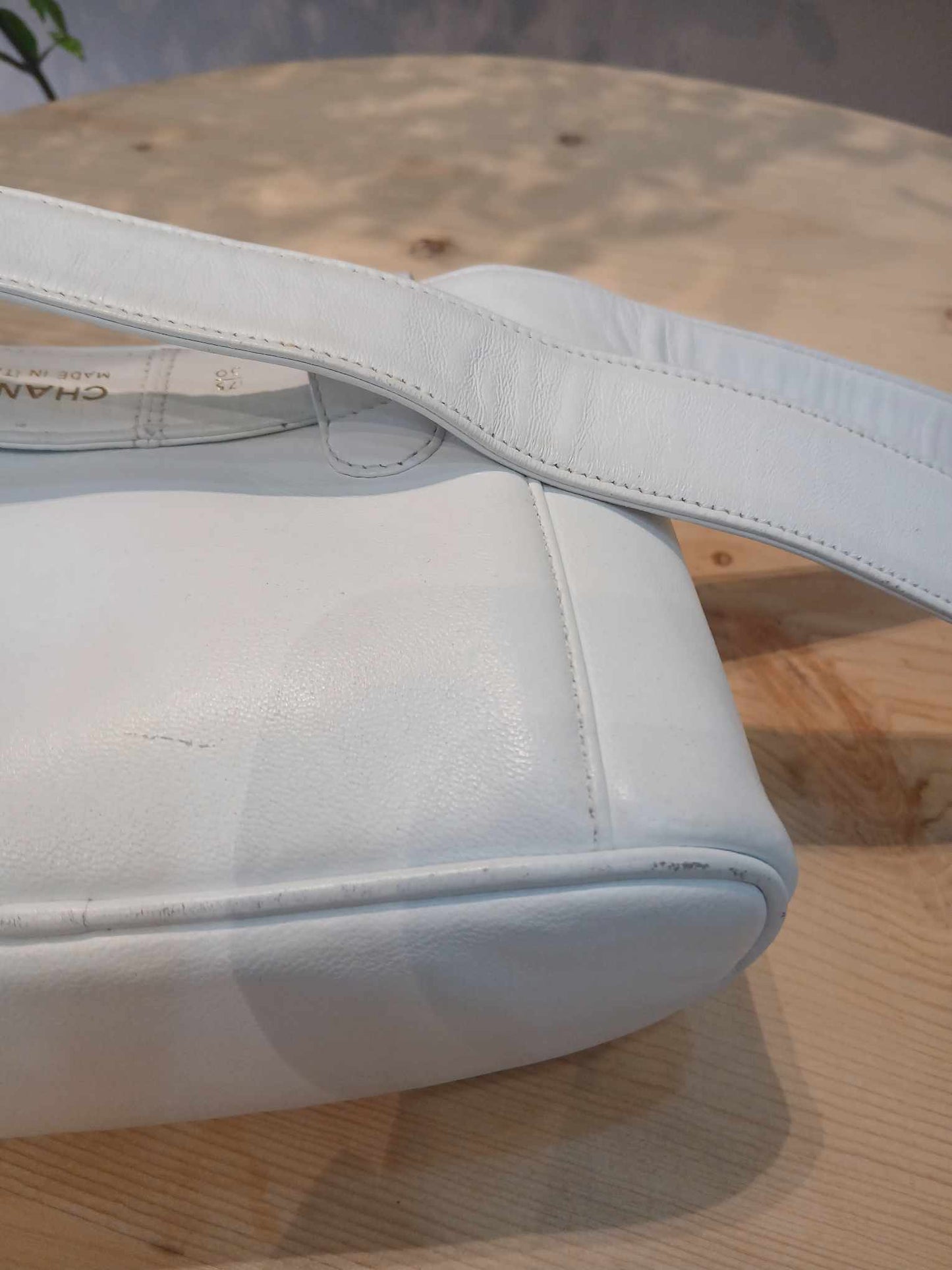Chanel Belt Bag White Lambskin Series 2