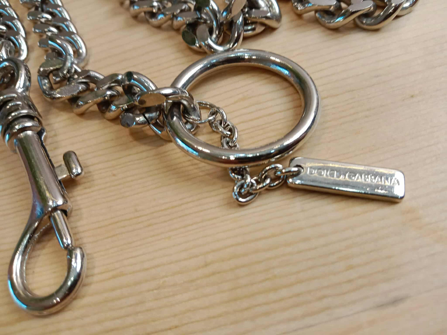Dolce & Gabbana Silver Chain Belt
