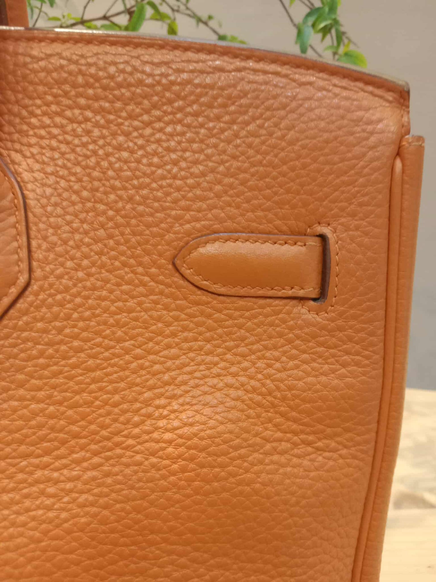 Hermes Birkin 35 Poppy Orange Clemence Stamp L Square 2008