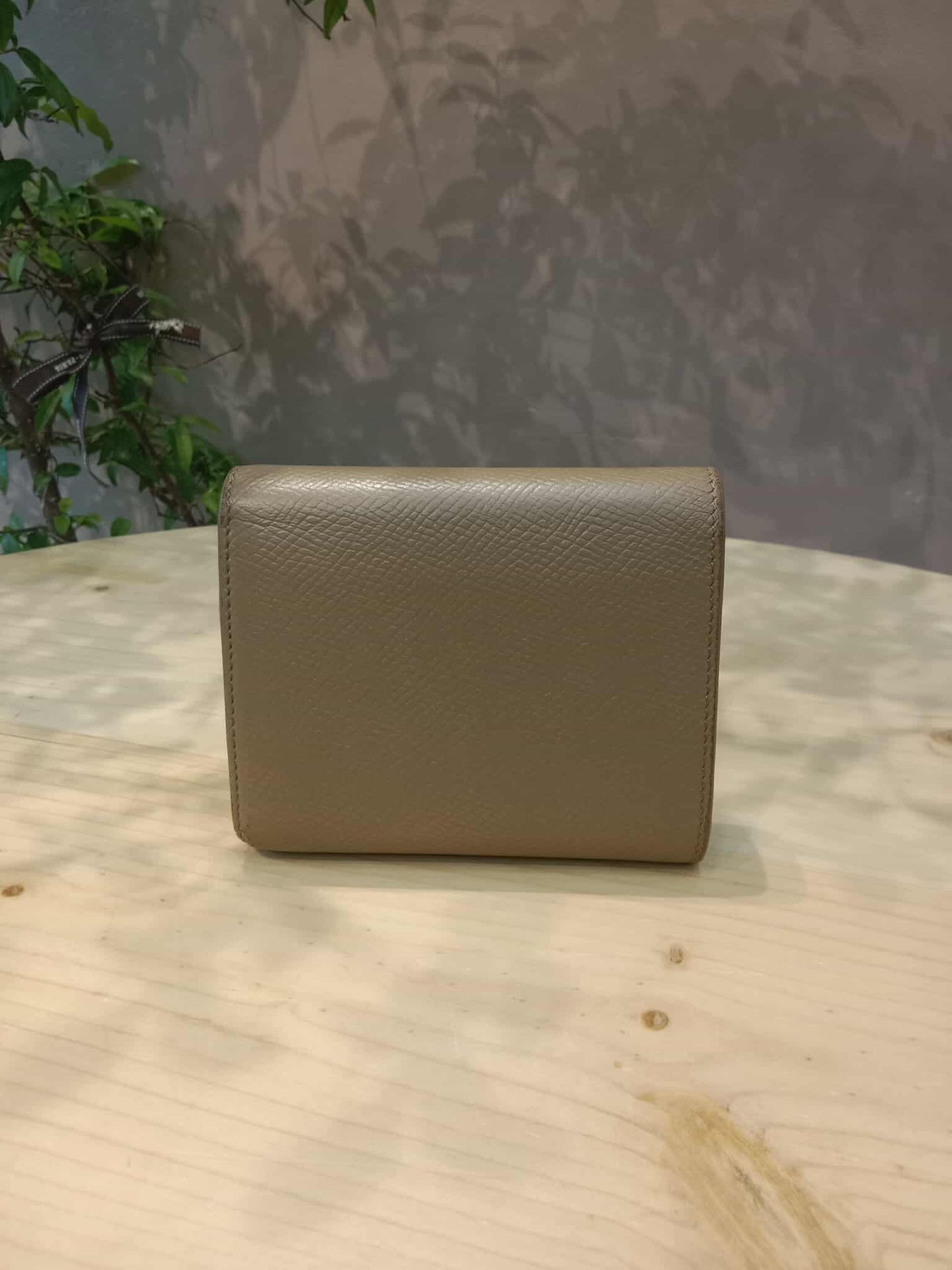 Celine Beige Trifold Wallet