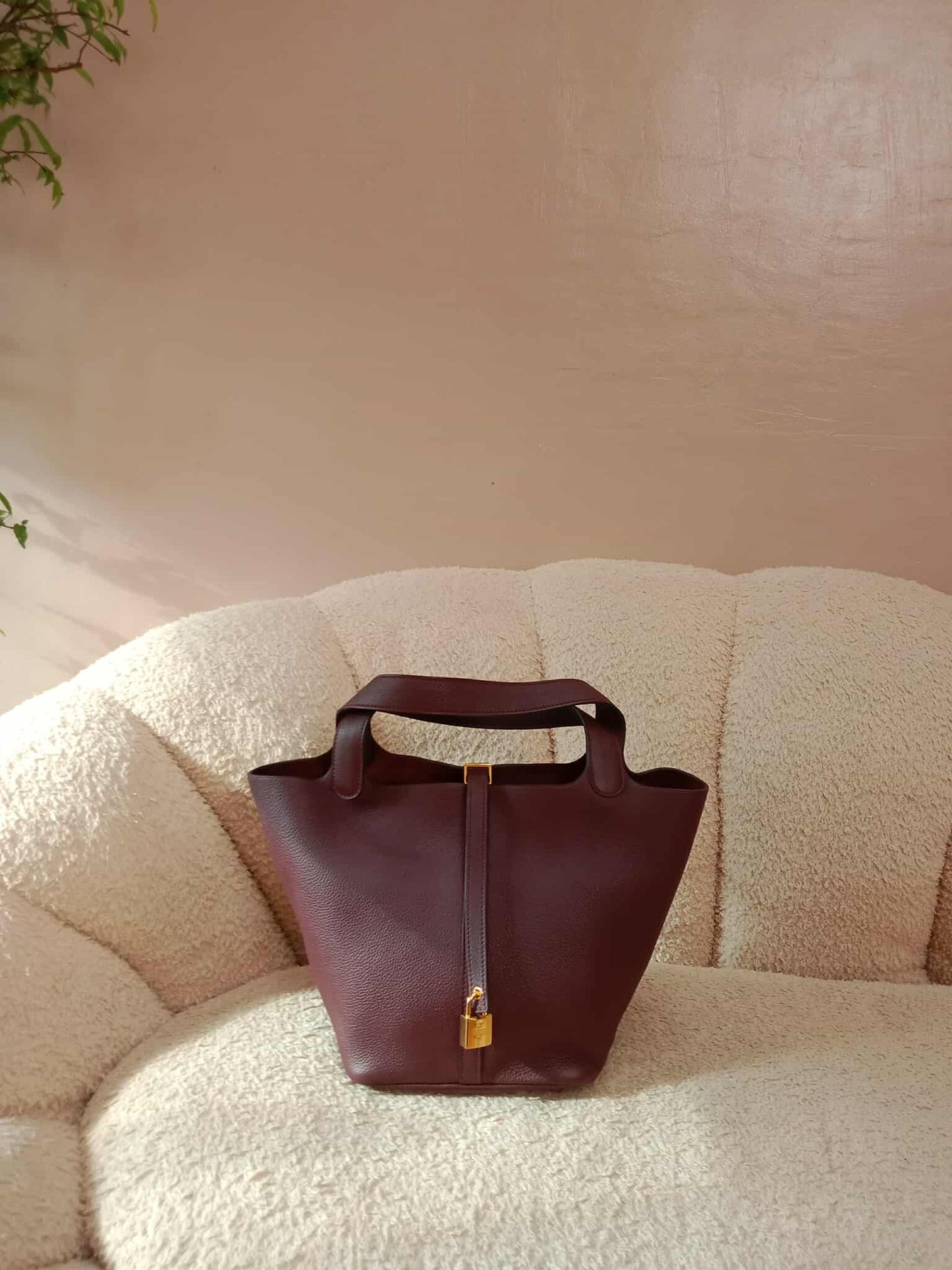 Hermes Picotin 22 Maurice Bordeaux Stamp Y 2020