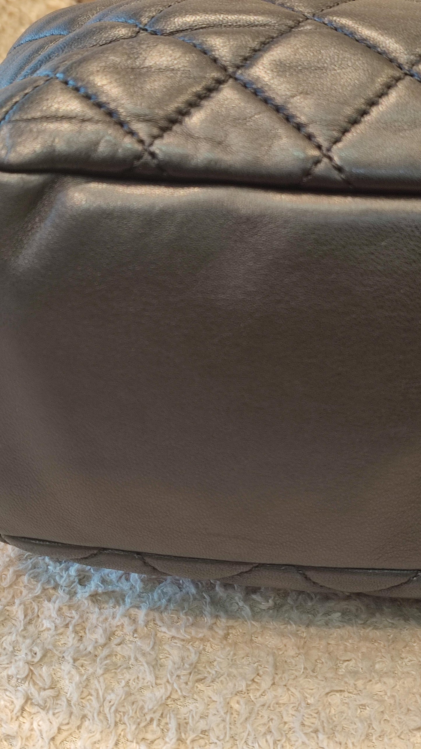 Chanel Coco Rain Single XXL Flap Lambskin Black Series 14