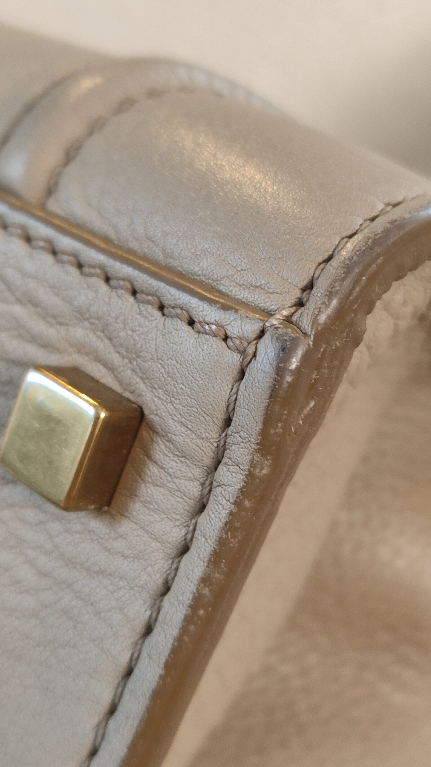 Celine Drummed Phantom Taupe Bag