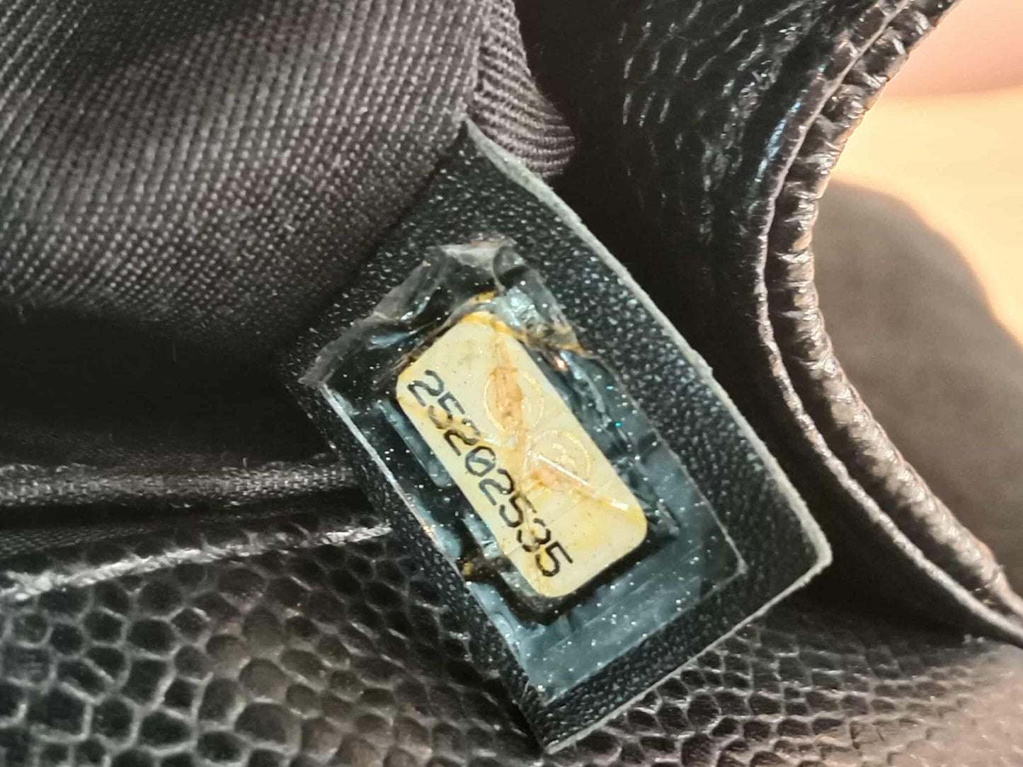 Chanel Leboy Old Medium Quilted Caviar Black Series 25