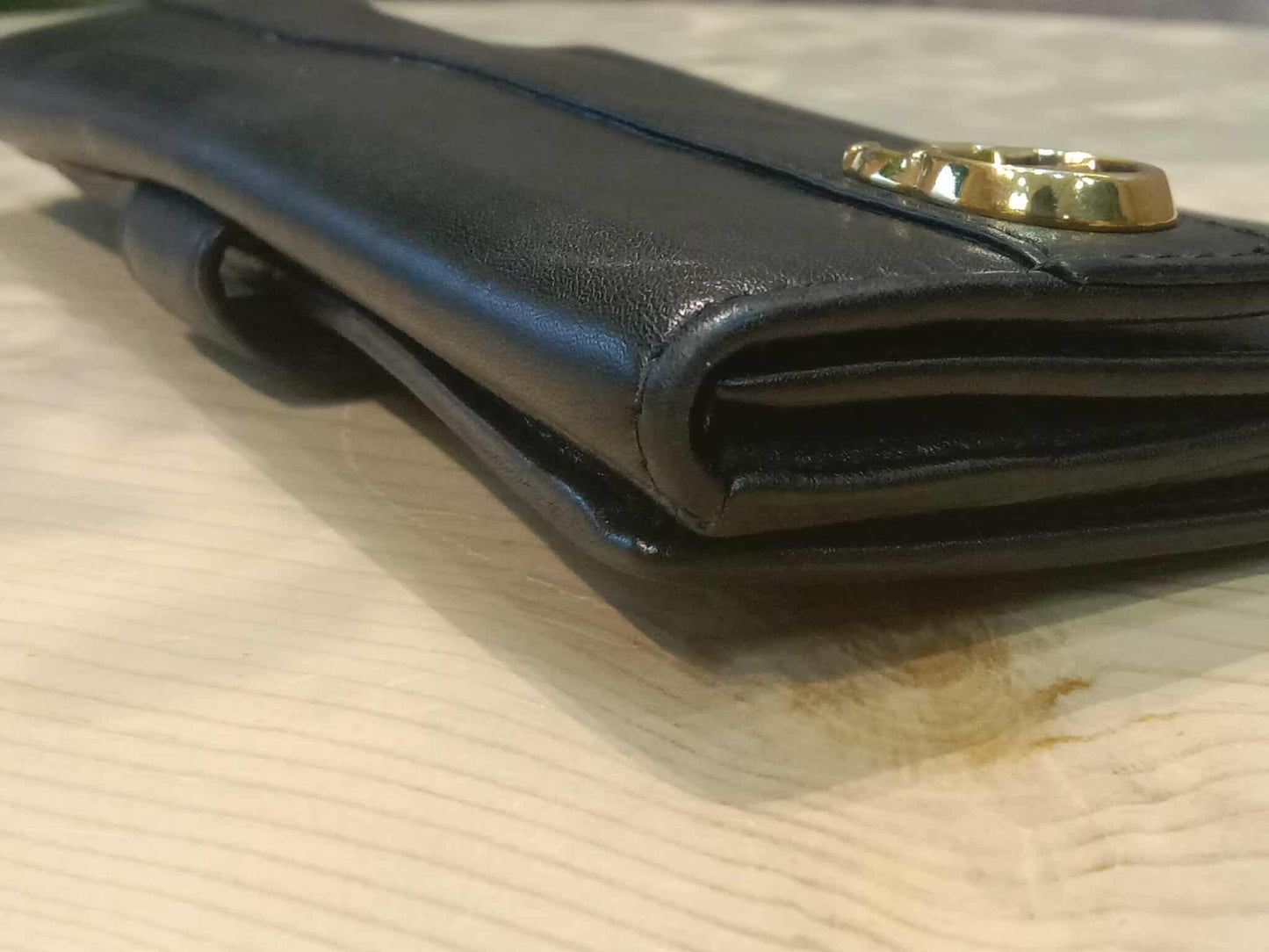 Gucci GG Marmont French Continental Wallet Black