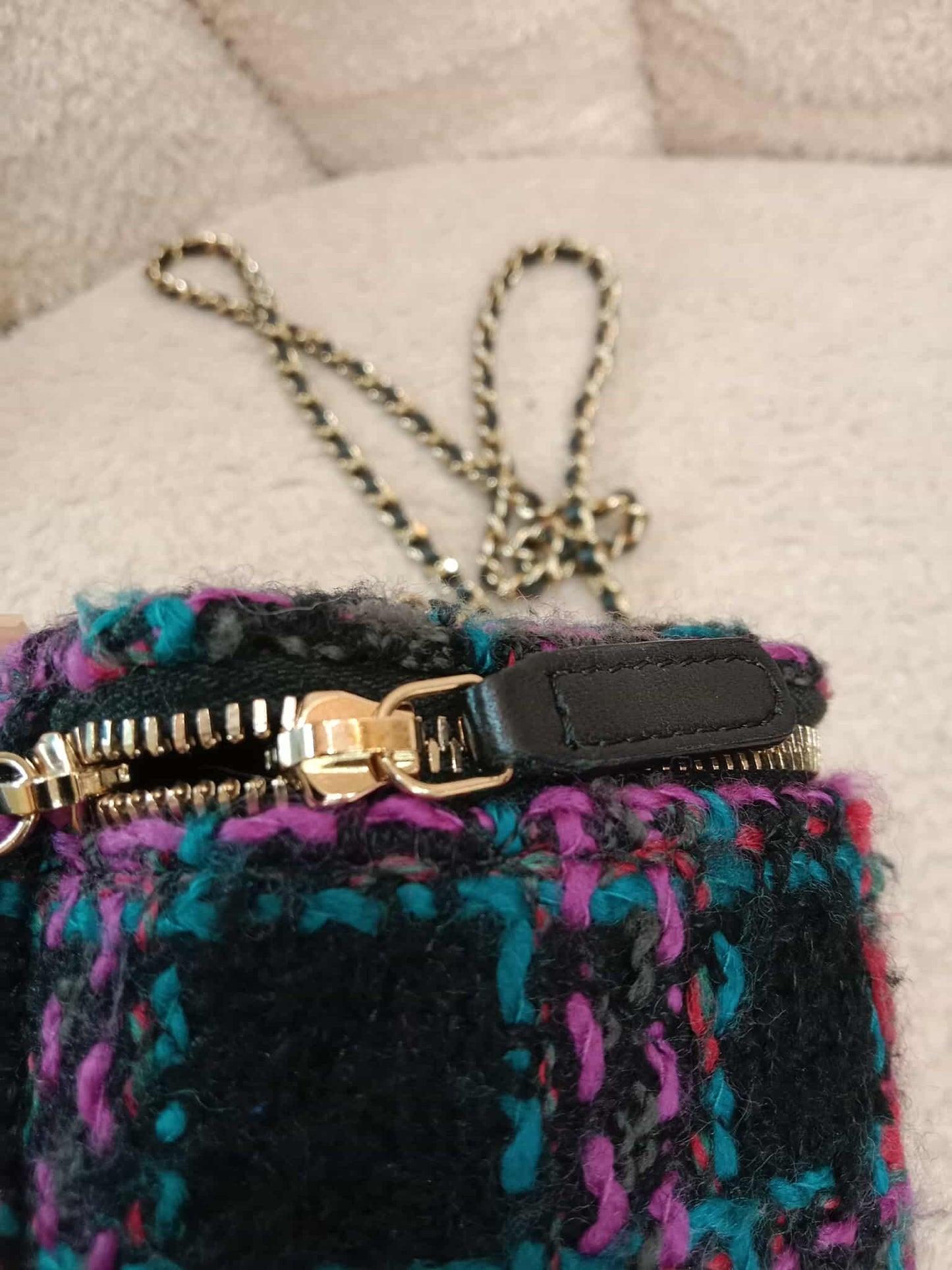 Chanel Tweed Vanity Multicolor Microchipped