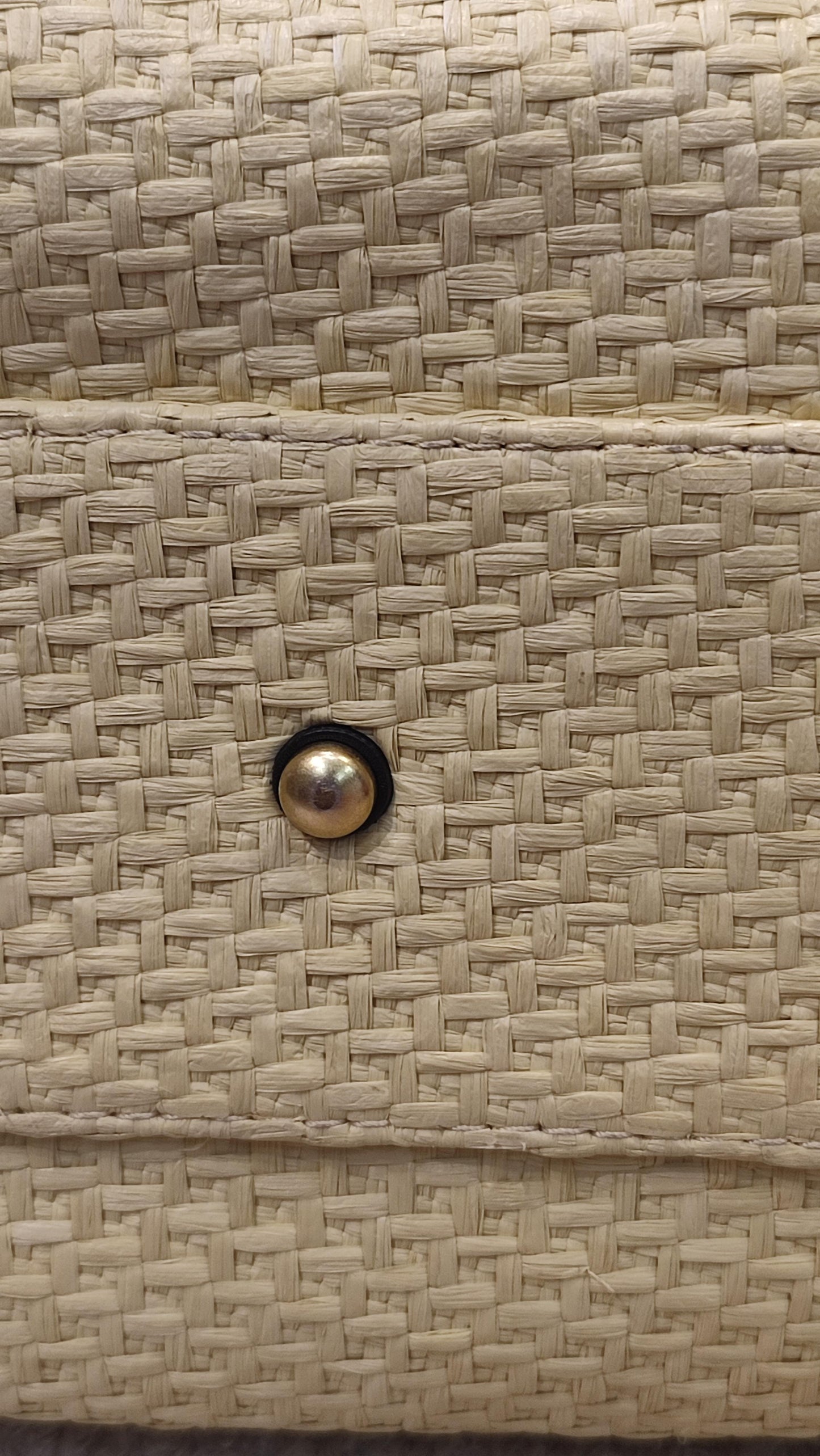 Chanel Deauville Raffia Series 30 Medium Beige/Black