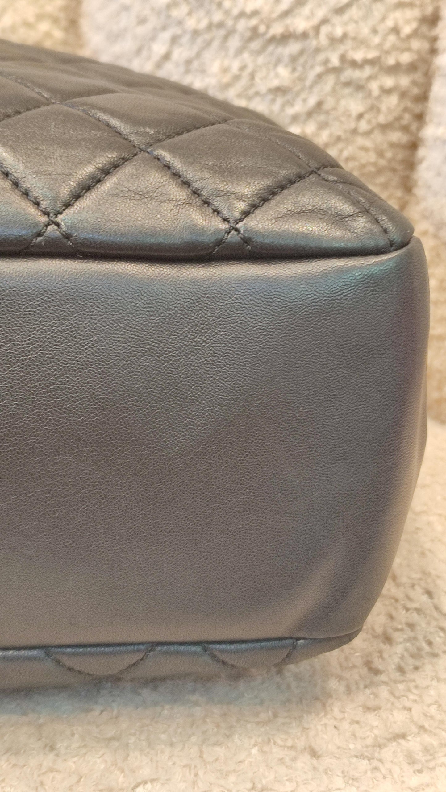 Chanel Coco Rain Single XXL Flap Lambskin Black Series 14