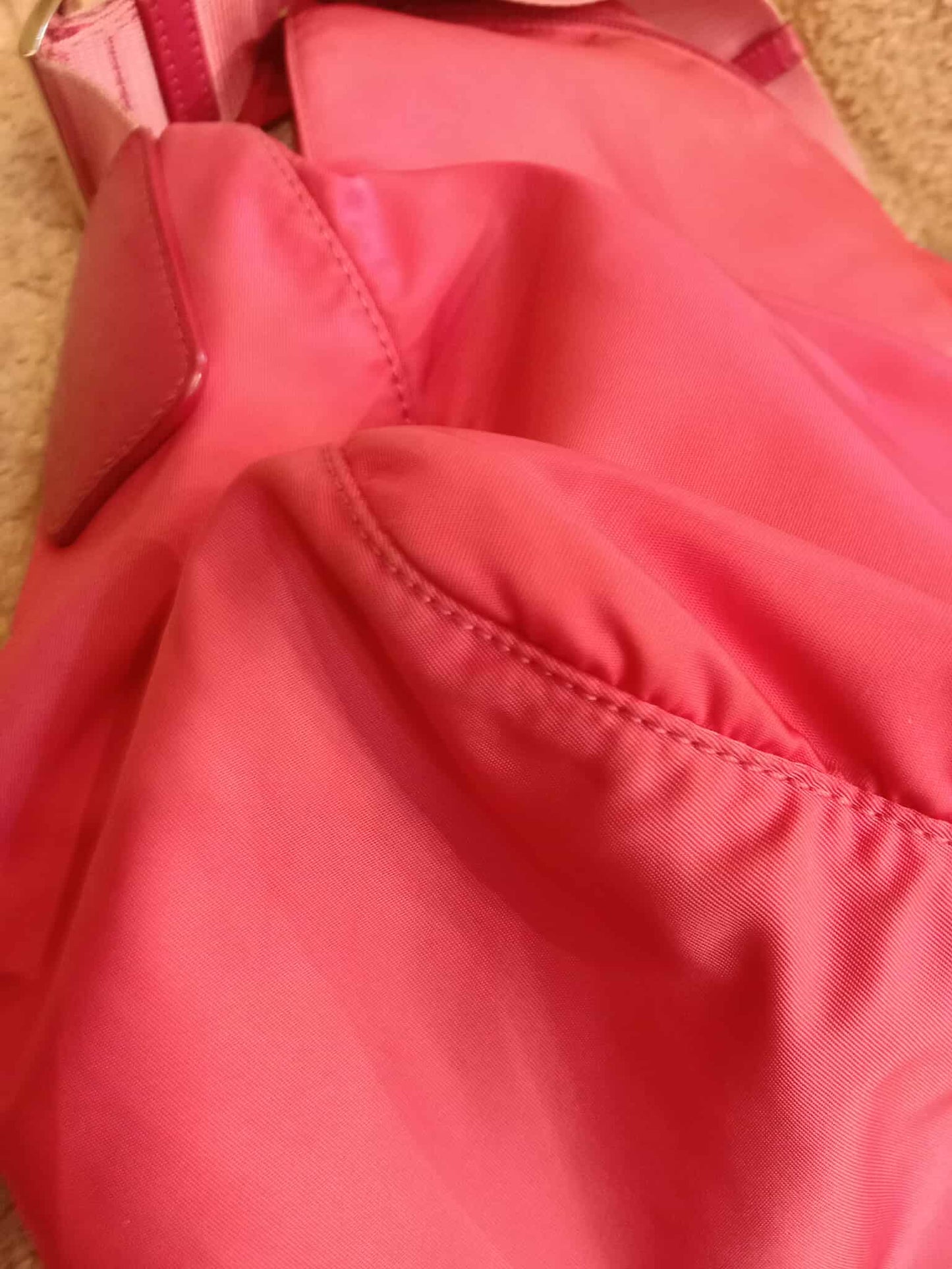 Prada Pink Tessuto Nylon/Leather Messenger Bag
