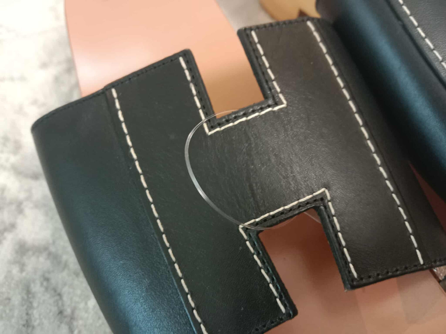 Hermes H Logo Sandals Size 38