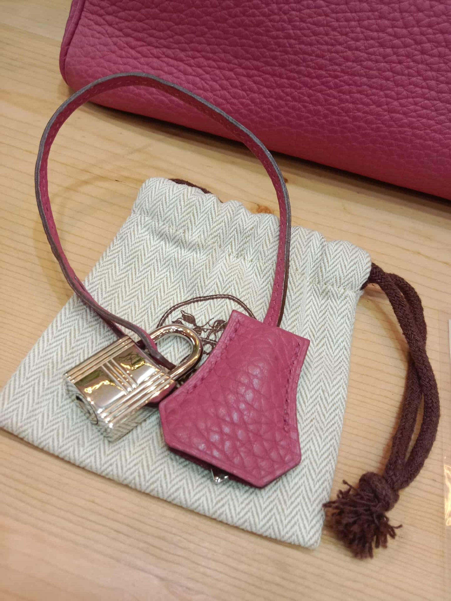Hermes Birkin 35 Rose Poupre Clemence Stamp T 2015