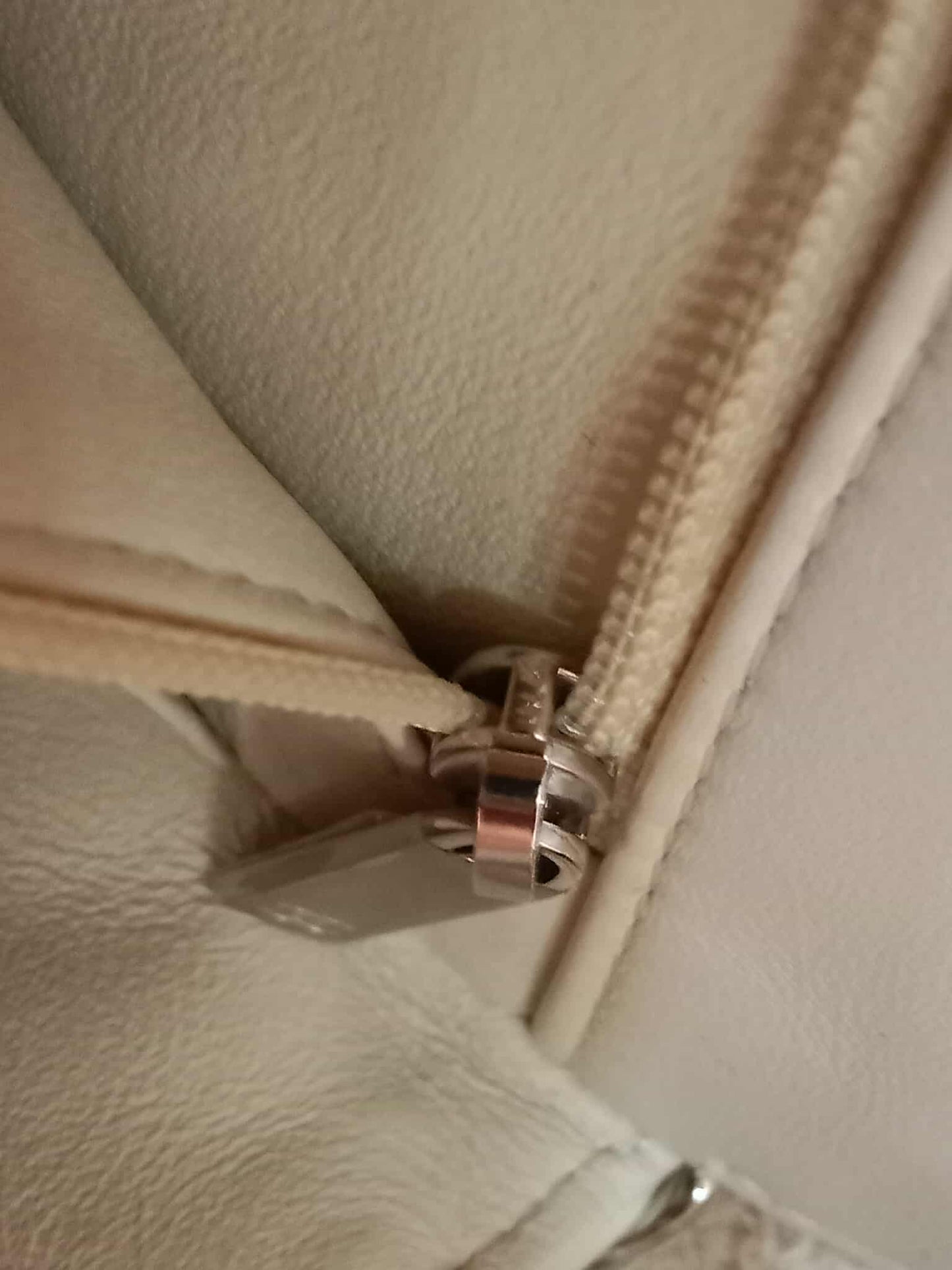 Chanel Mini Square Ivory Chevron Lambskin Series 30
