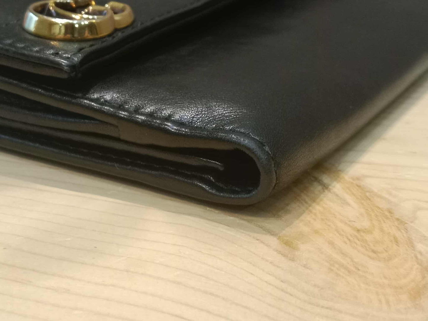 Gucci GG Marmont French Continental Wallet Black