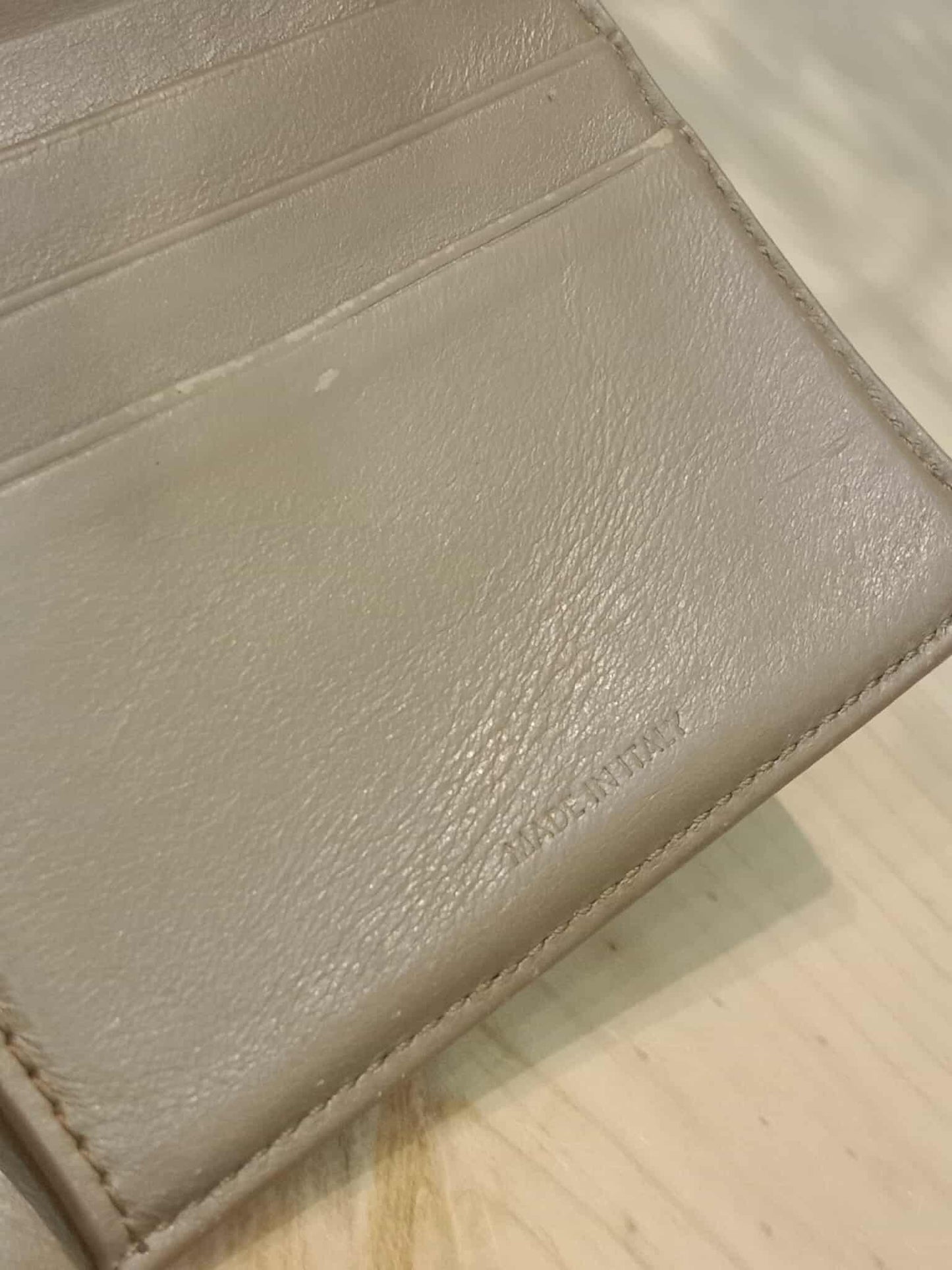 Celine Beige Trifold Wallet