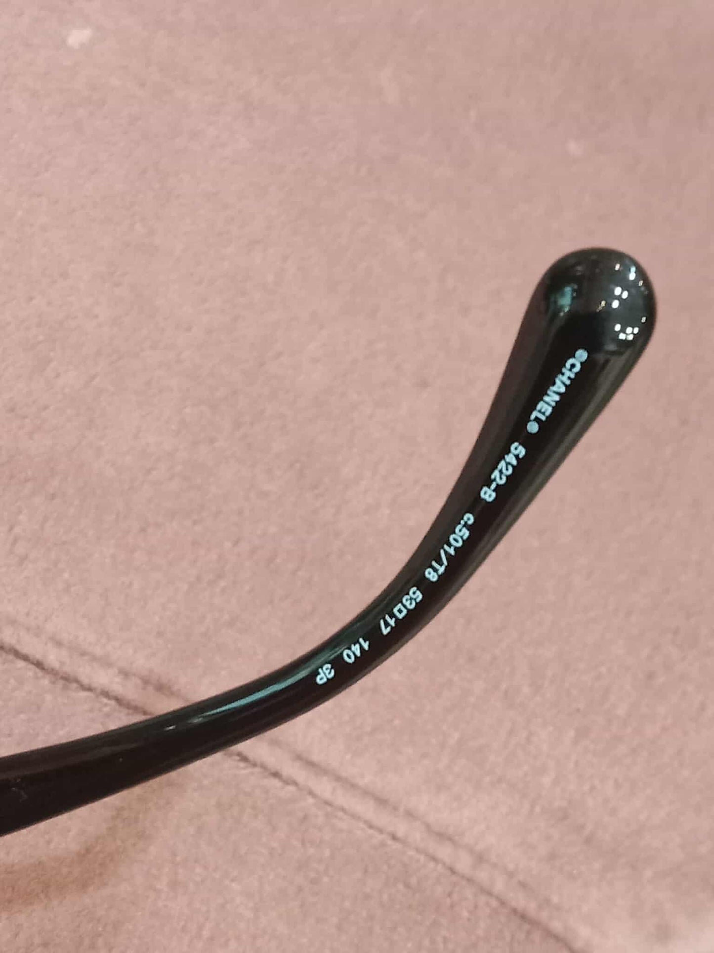 Chanel Square Sunglasses with Black Acetate Frame and Gray Lenses