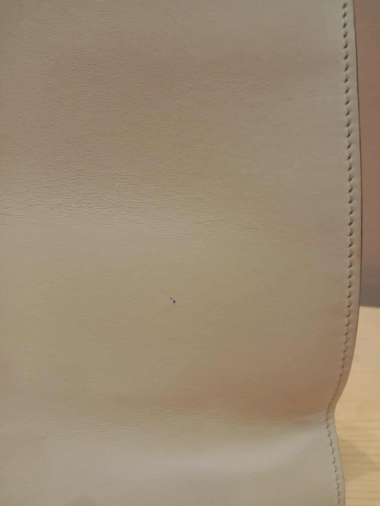 Fendi White Whipstitch Runaway Leather Satchel Bag
