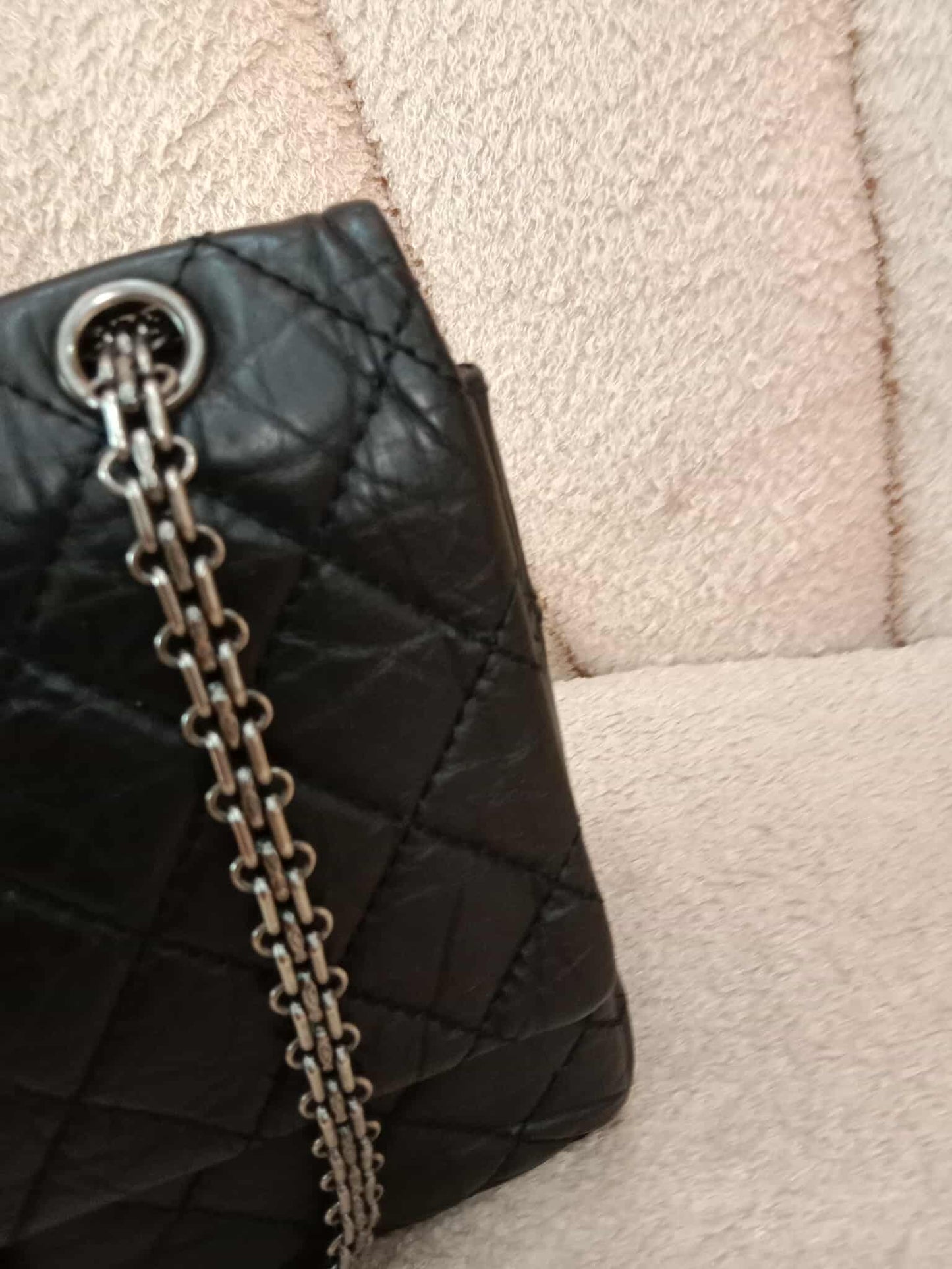 Chanel Reissue Mademoiselle Double Flap Black Calfskin Series 14