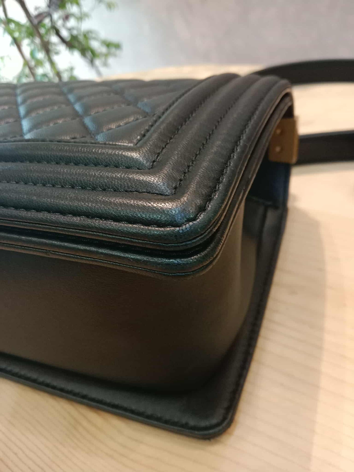 Chanel Leboy Quilted Lambskin Old Medium Black Series 23