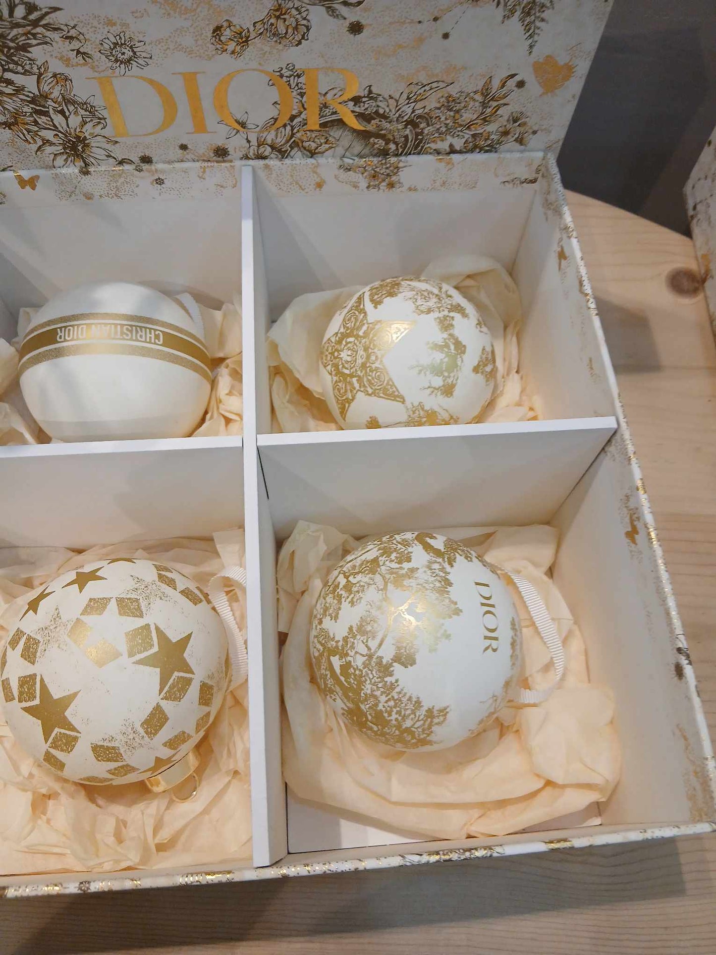 Christian Dior Christmas Ornaments