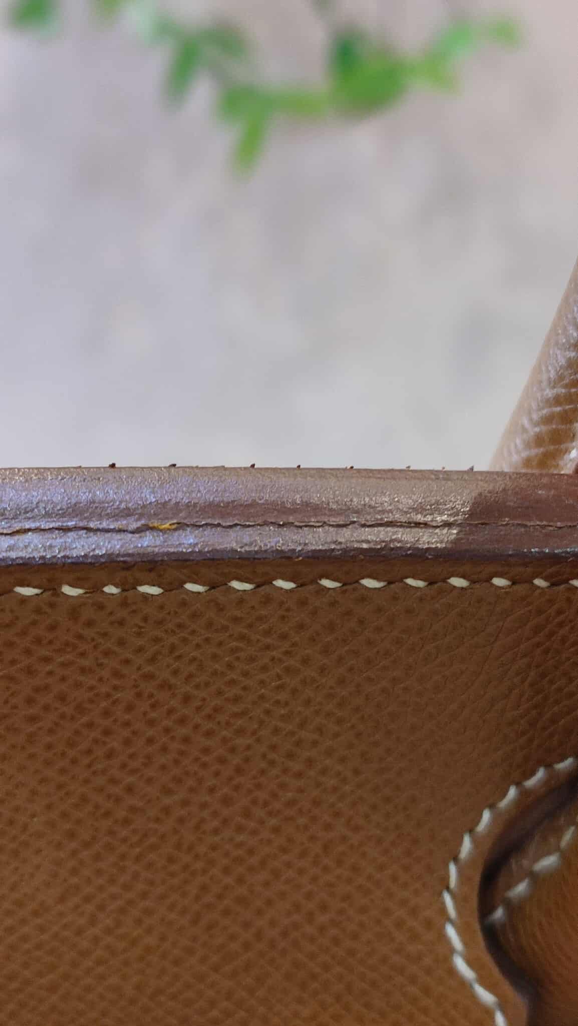 Hermes Birkin 30 Bicolor Gold/Biscuit Epsom Stamp G Square 2003 GHW