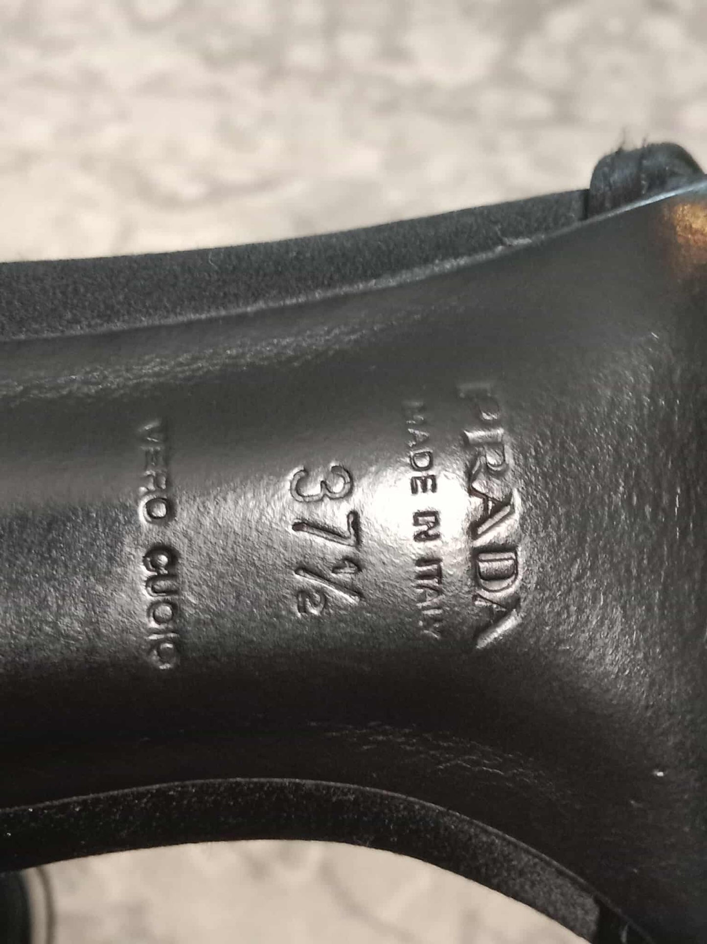 Prada Crochet & Sequin Black Kitten Heels Size 37 1/2