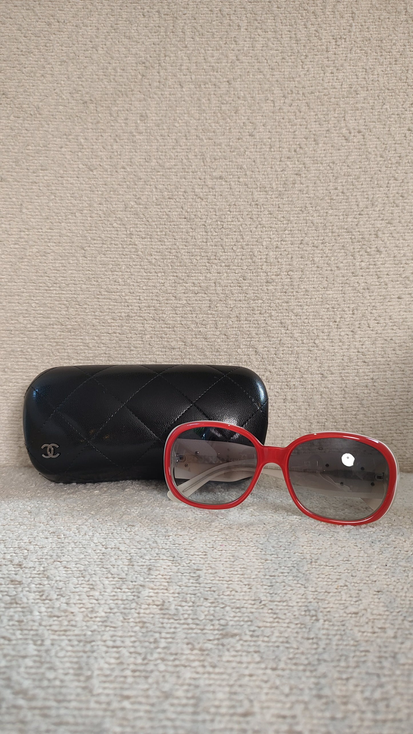 Chanel Red Sunglasses