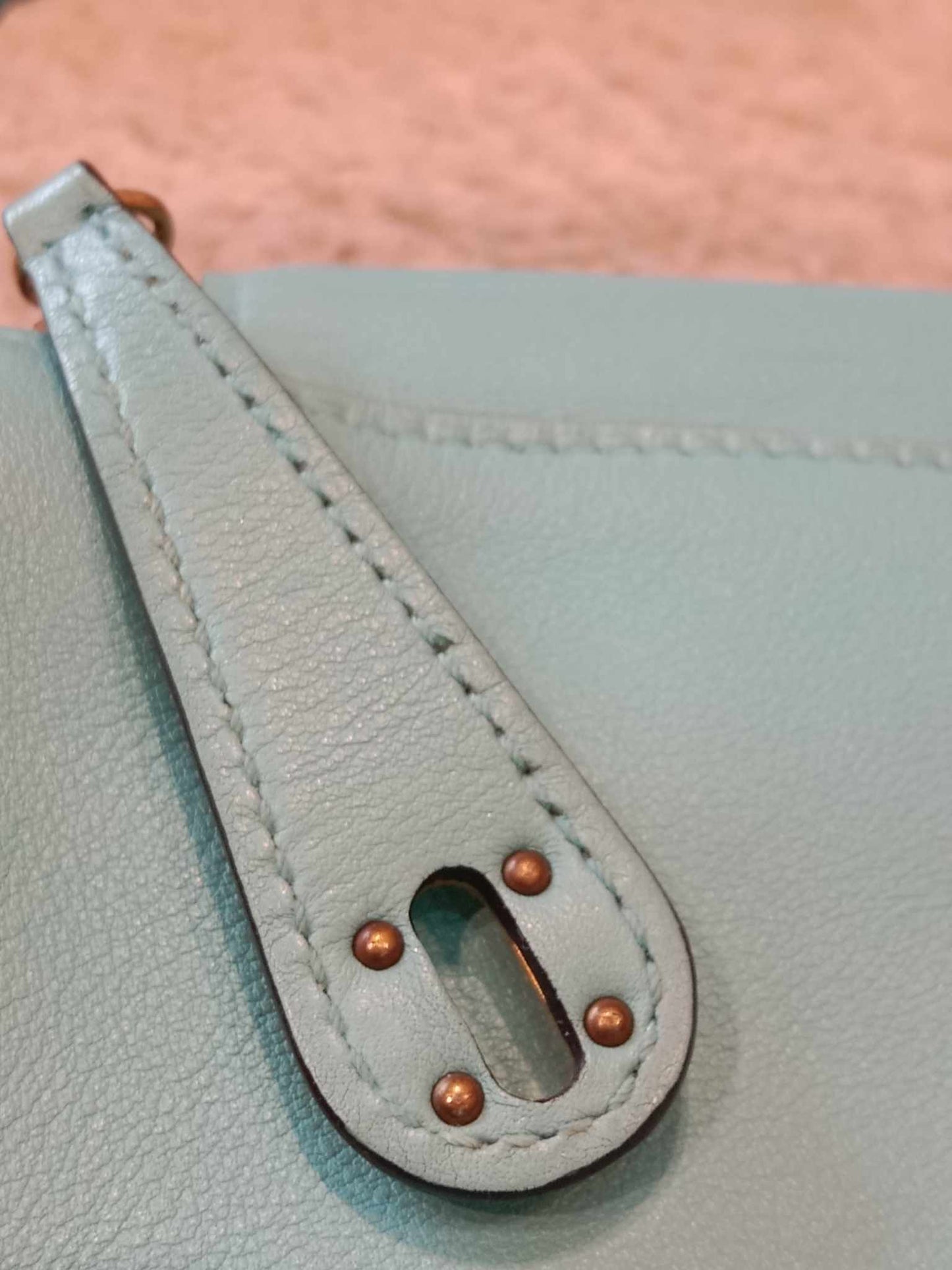 Hermes Mini Lindy Tiffany Blue Stamp Y 2020