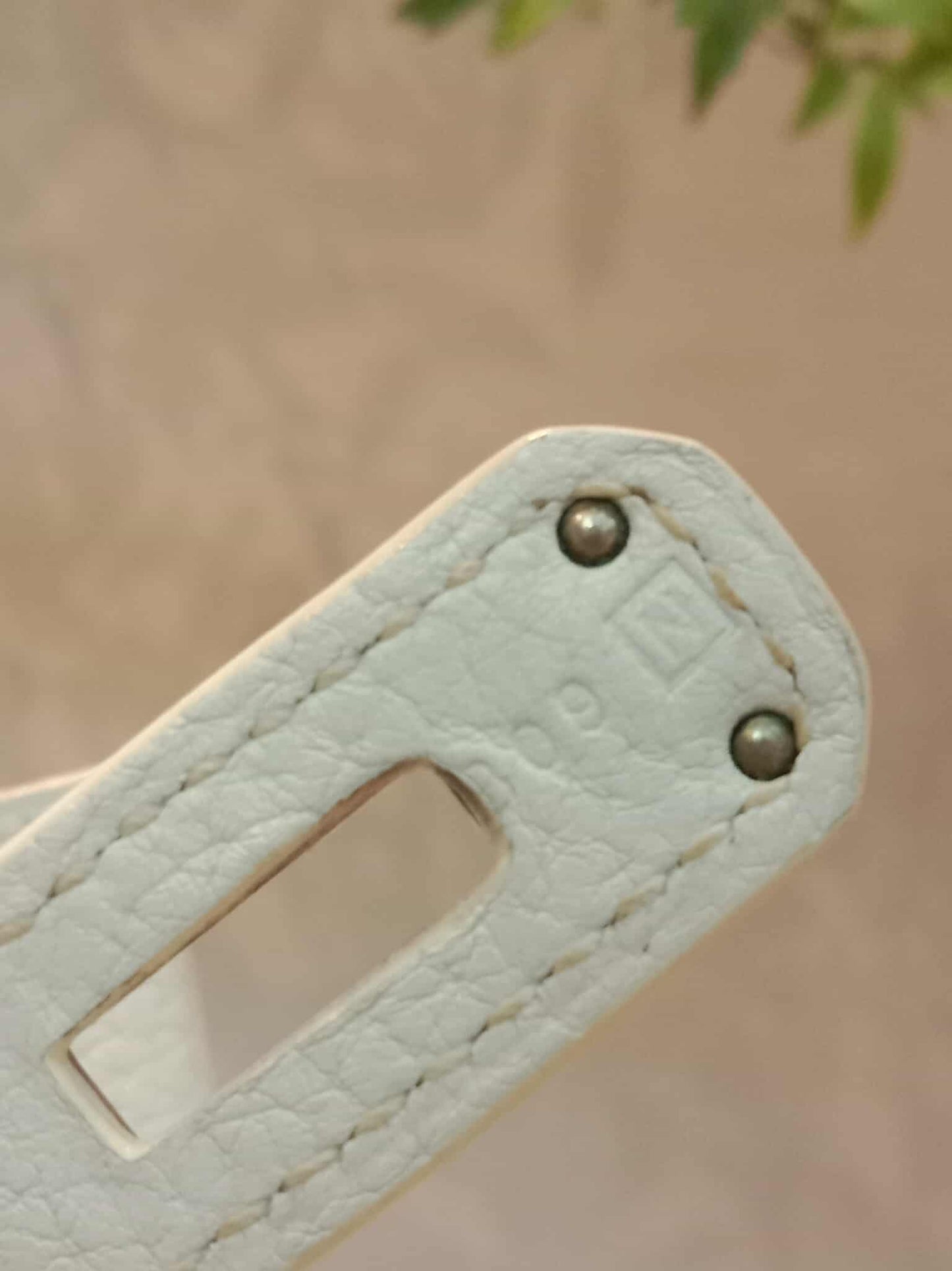 Hermes Birkin 35 White Clemence Stamp N Square 2010