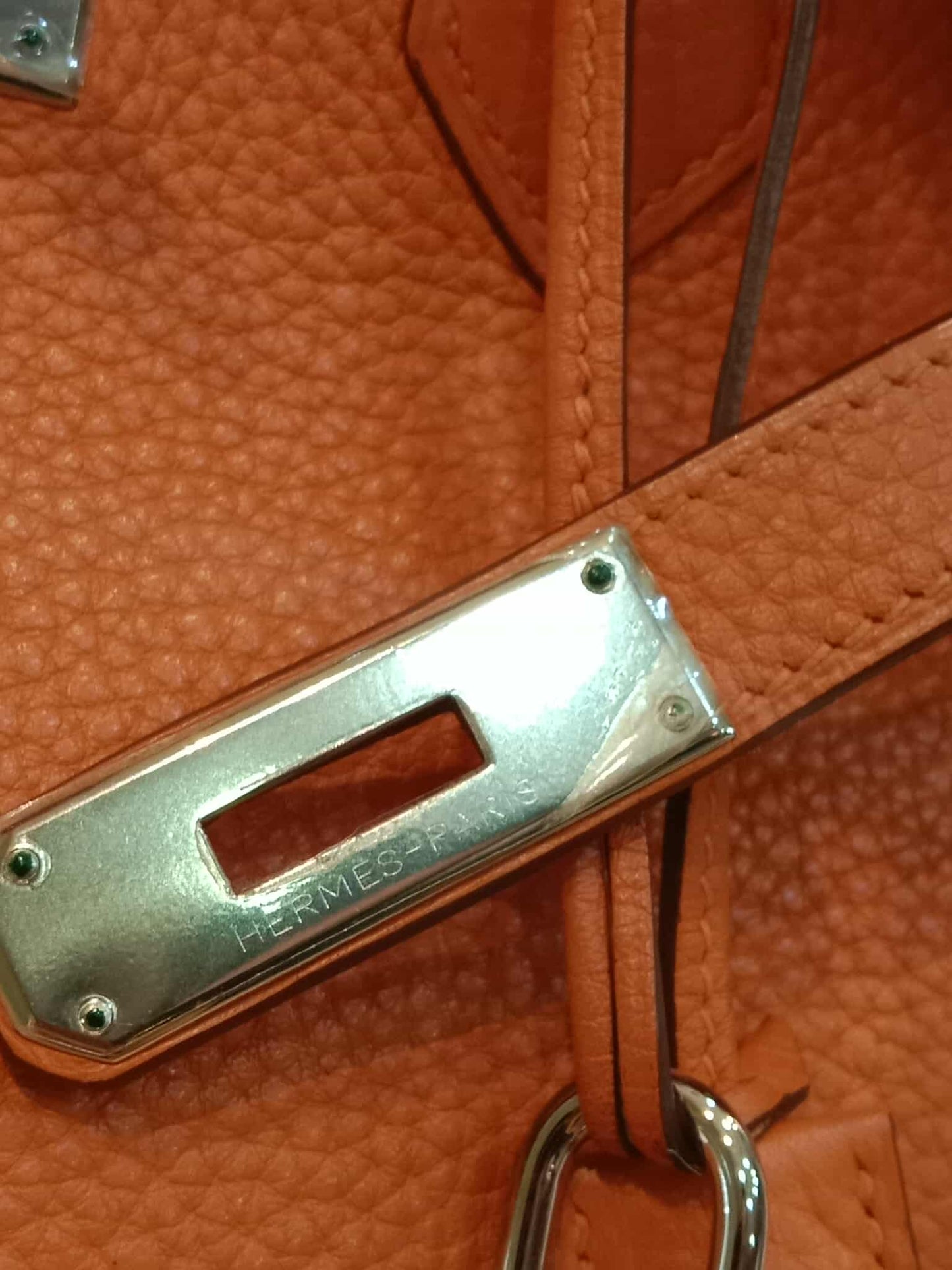 Hermes Birkin 35 Poppy Orange Clemence Stamp L Square 2008