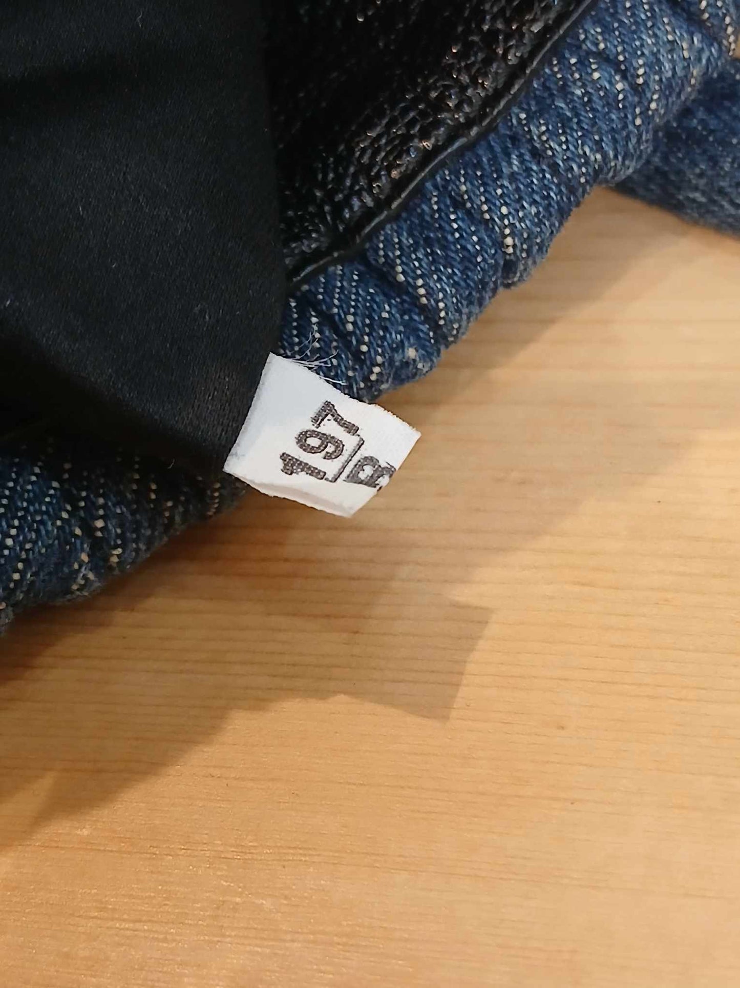 Miu Miu Matelasse Denim Tote Blue