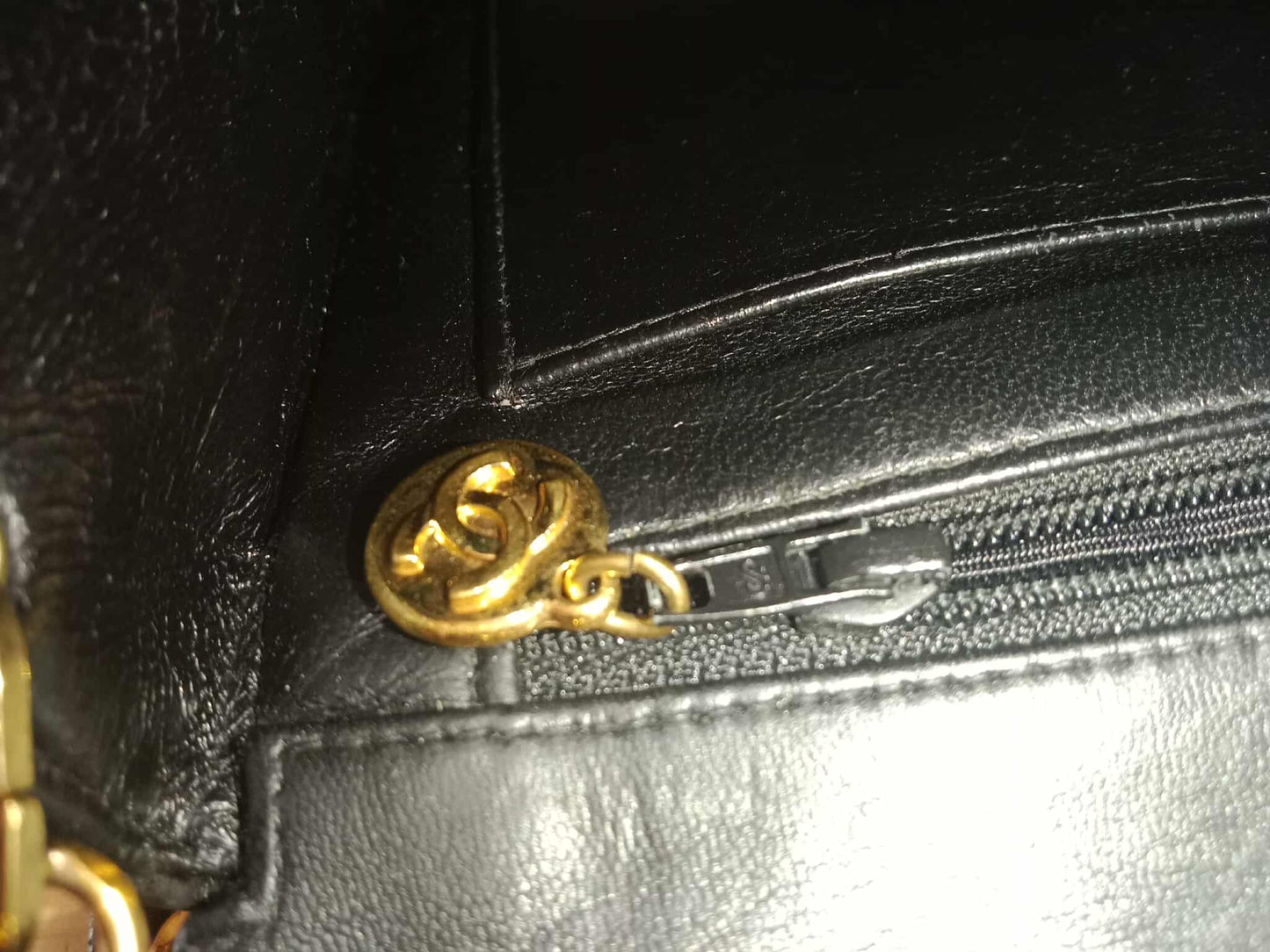 Chanel Vintage Lambskin Flap Black Series 3